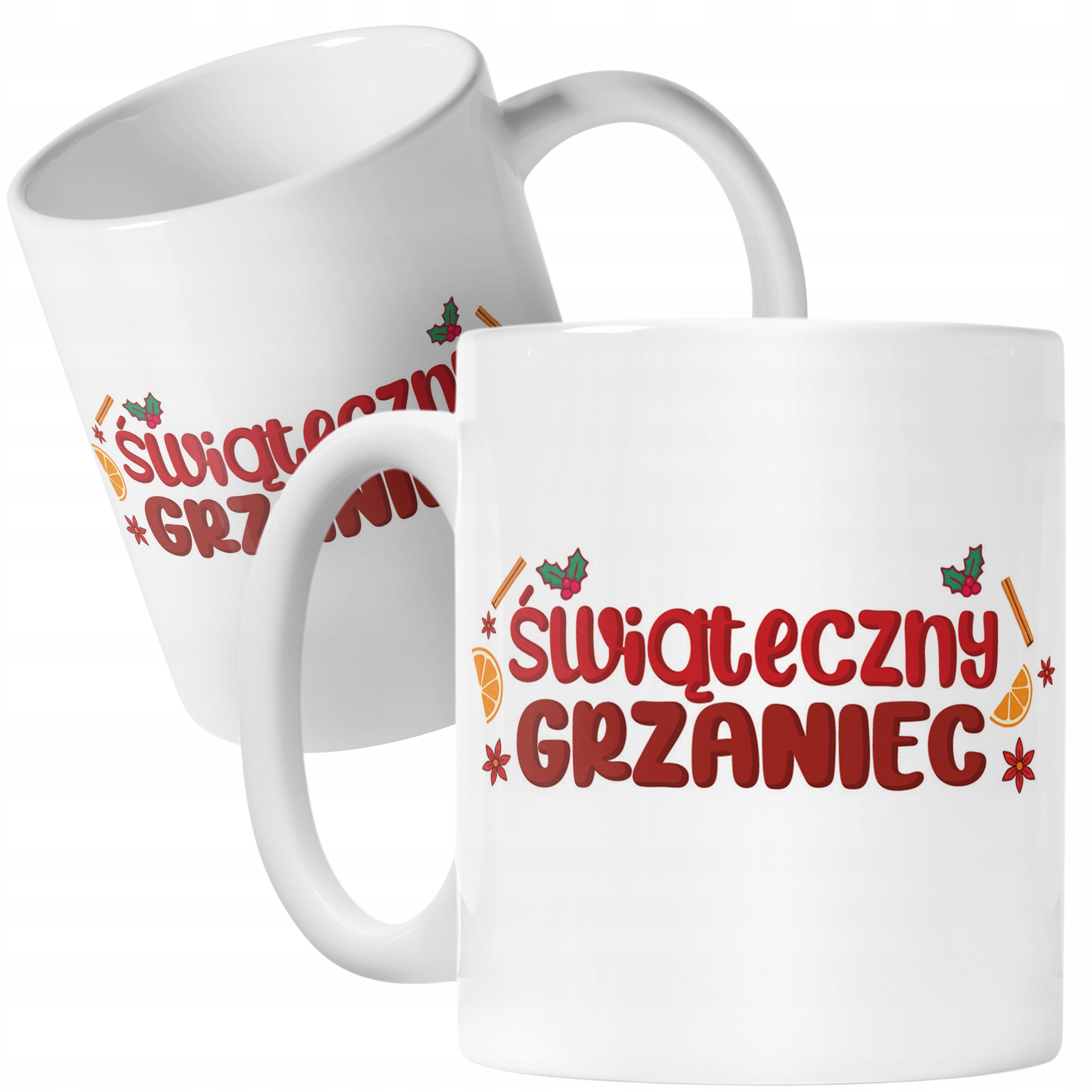 Kubek Ceramiczny Świąteczny Świąteczny Grzaniec Boże Narodzenie Prezent