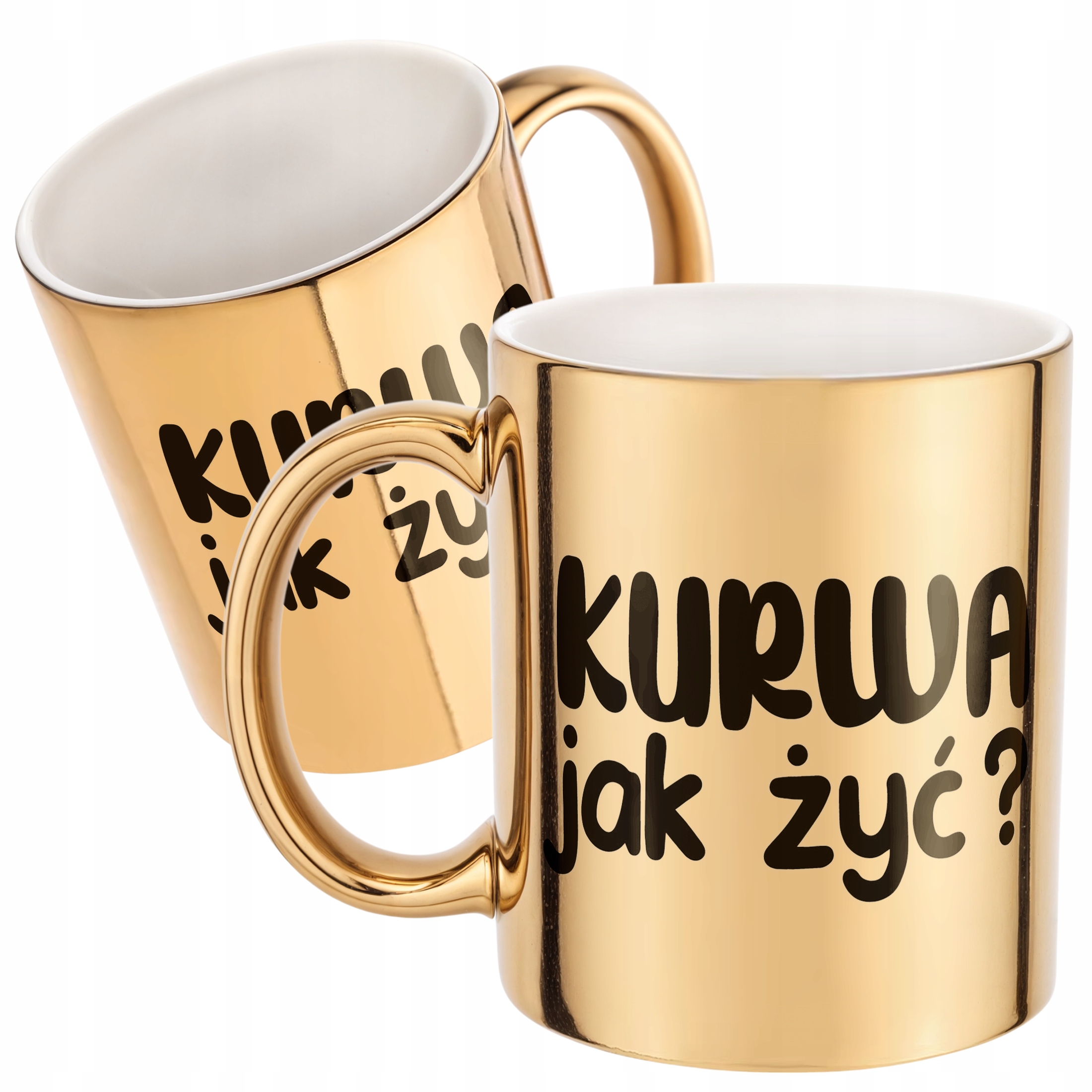 Złoty Kubek Ku**a Jak Żyć Śmieszny Zabawny Prezent