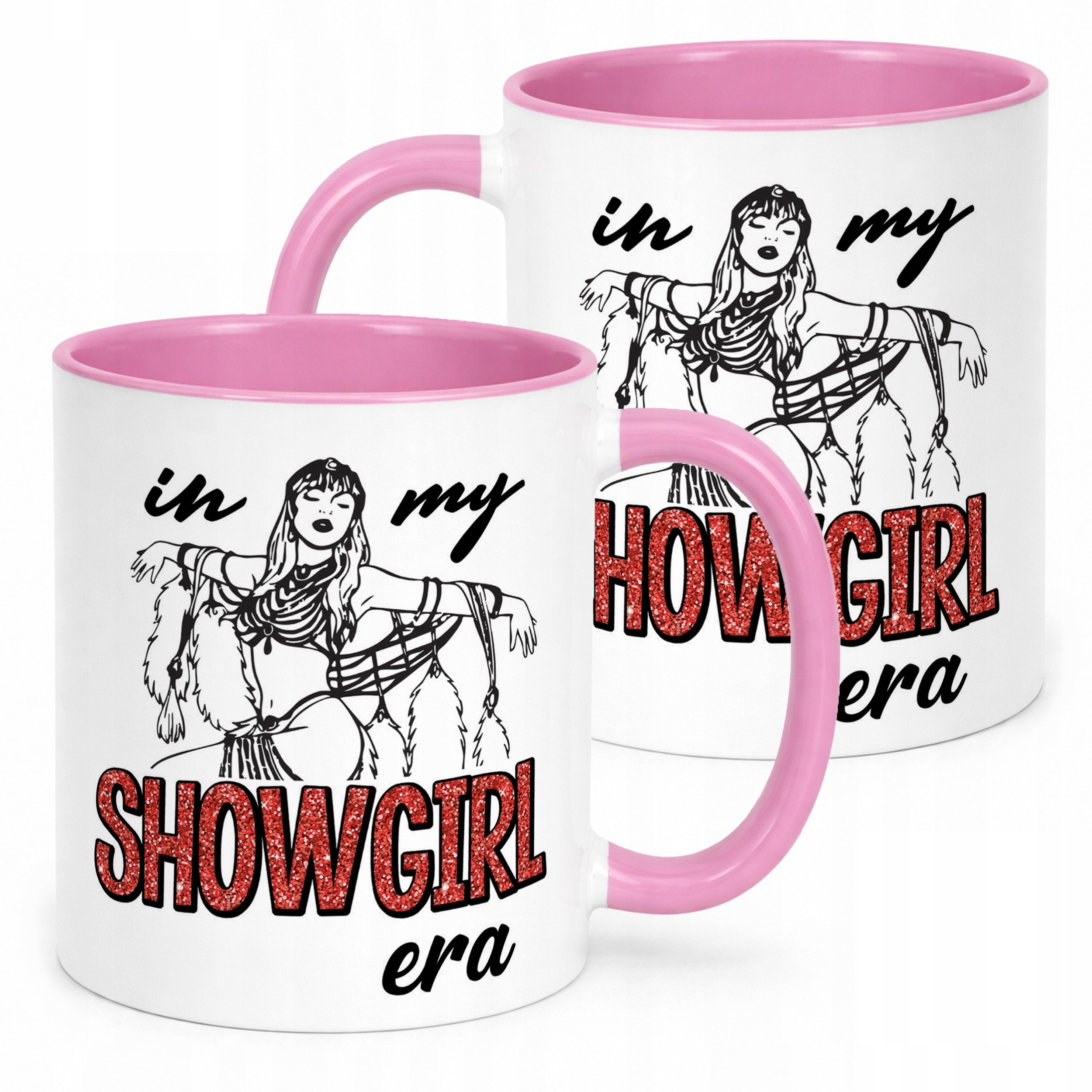 Kubek Różowy Taylor Swift The Life Of A Showgirl Dla Fanów Prezent
