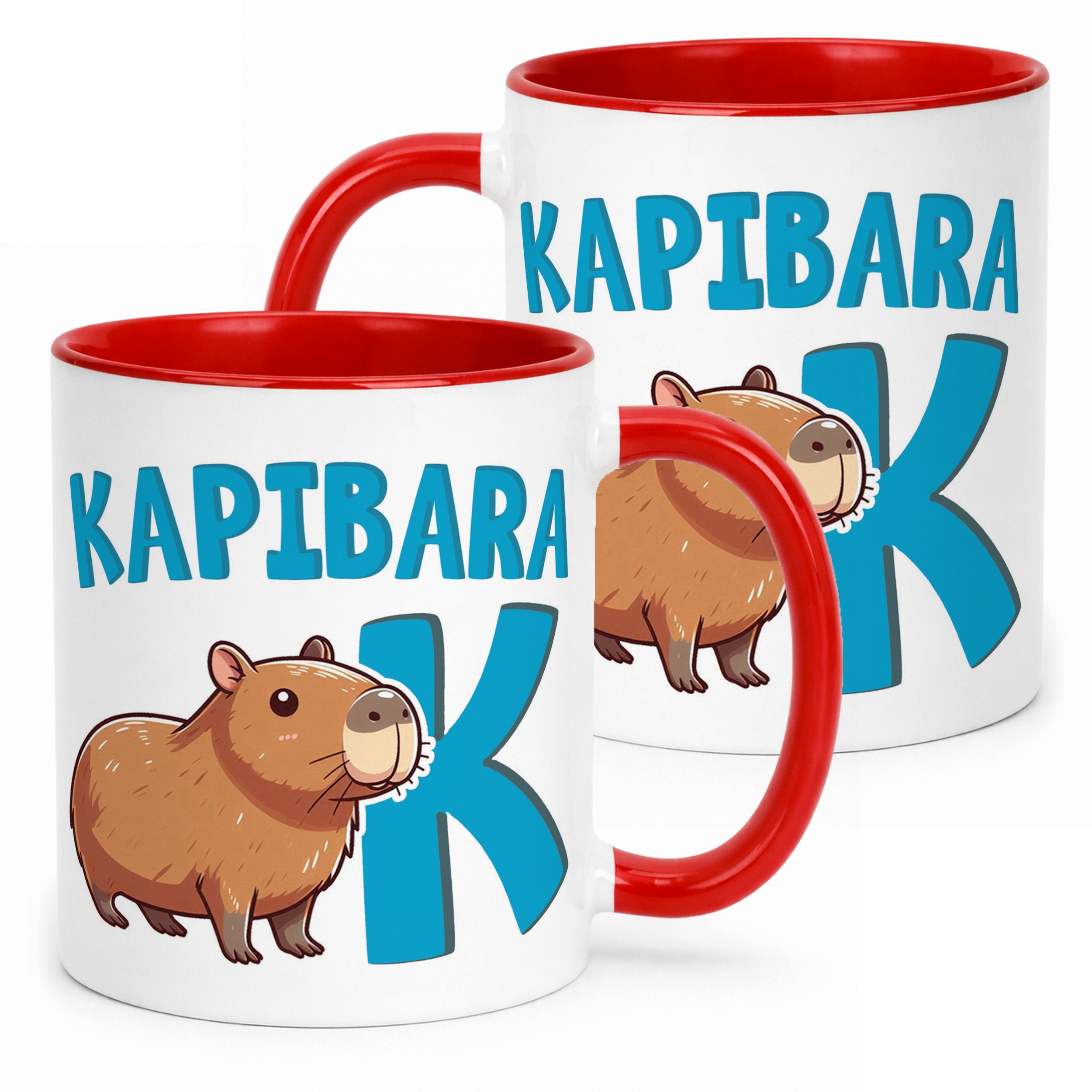 Kubek ceramiczny Kapibara Capybara Zwierzak Słodki Dla Dzieci Prezent
