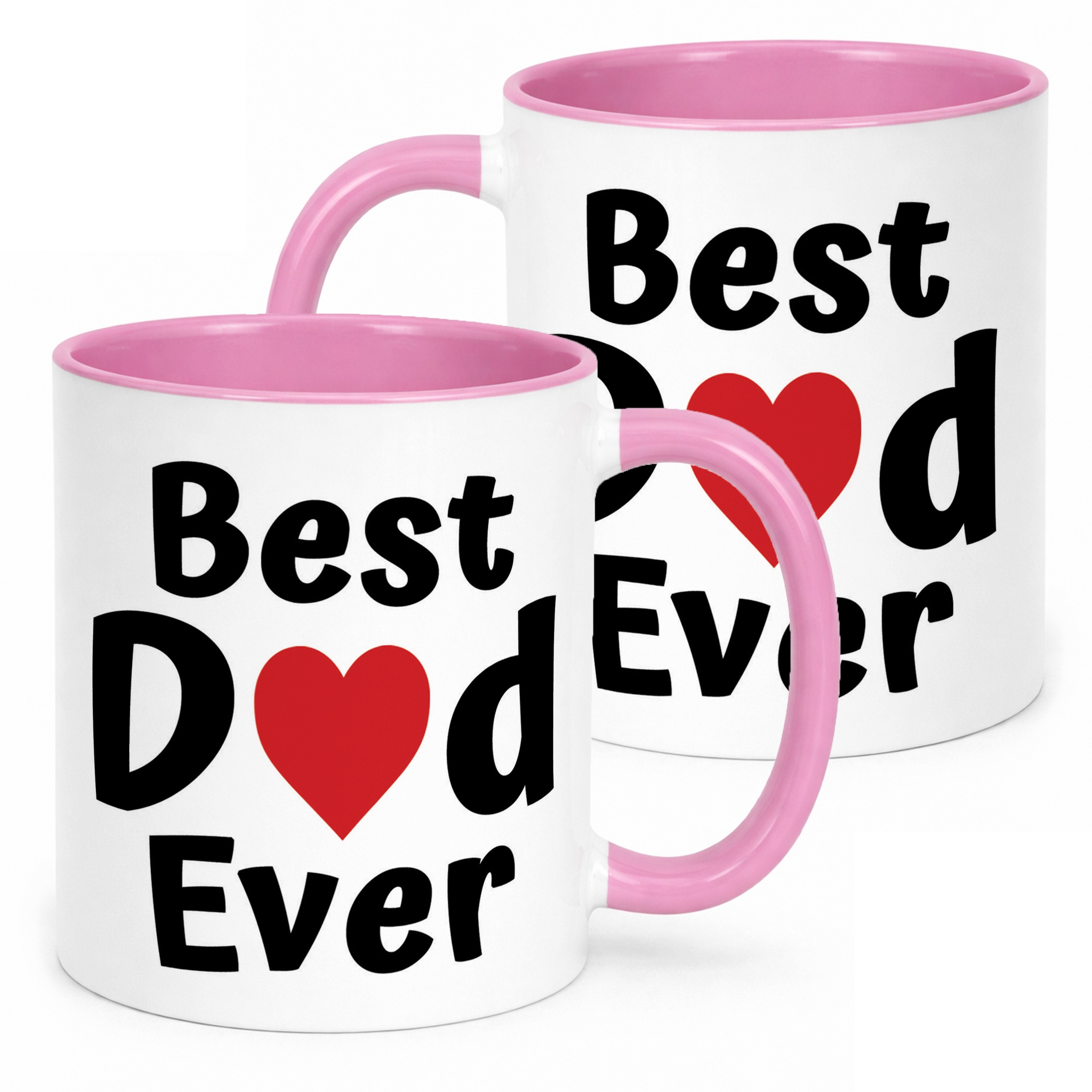 Kubek Różowy Dzień Ojca Best Dad Ever Upominek Dla Taty