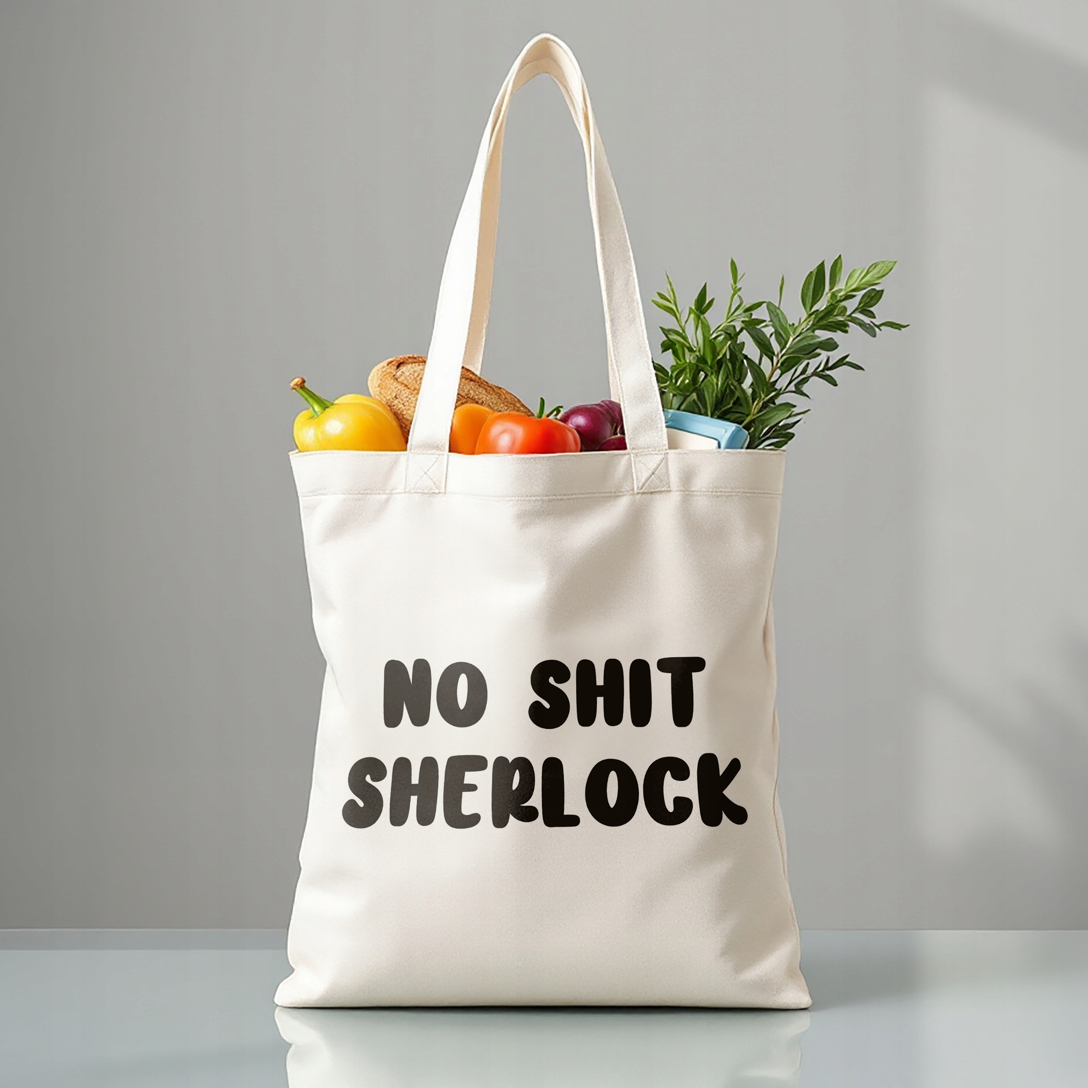 Torba bawełniana premium No Shit Sherlock Zabawny Prezent