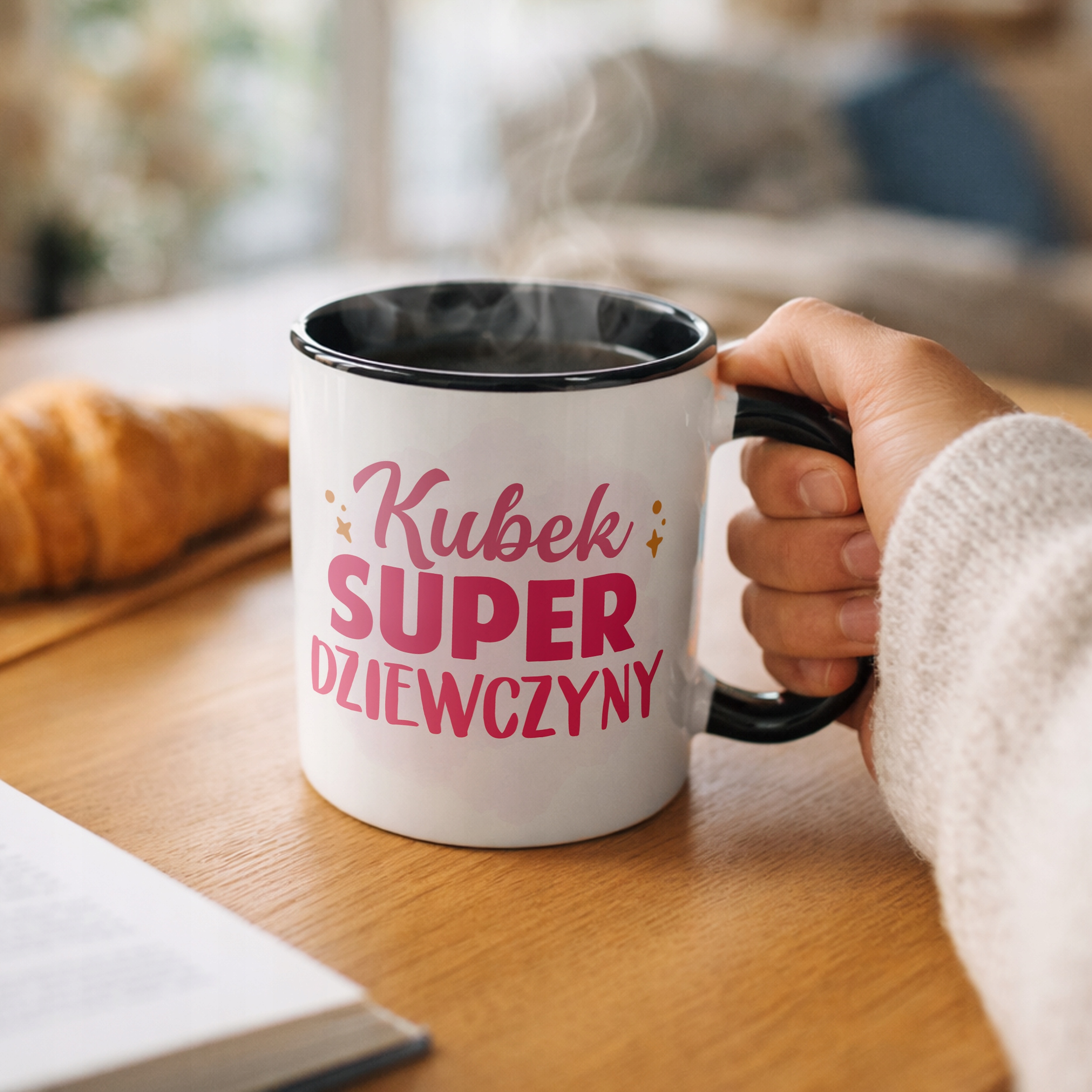 Kubek Czarny Dzień Kobiet Dla Dziewczynki Dla Niej Prezent Upominek