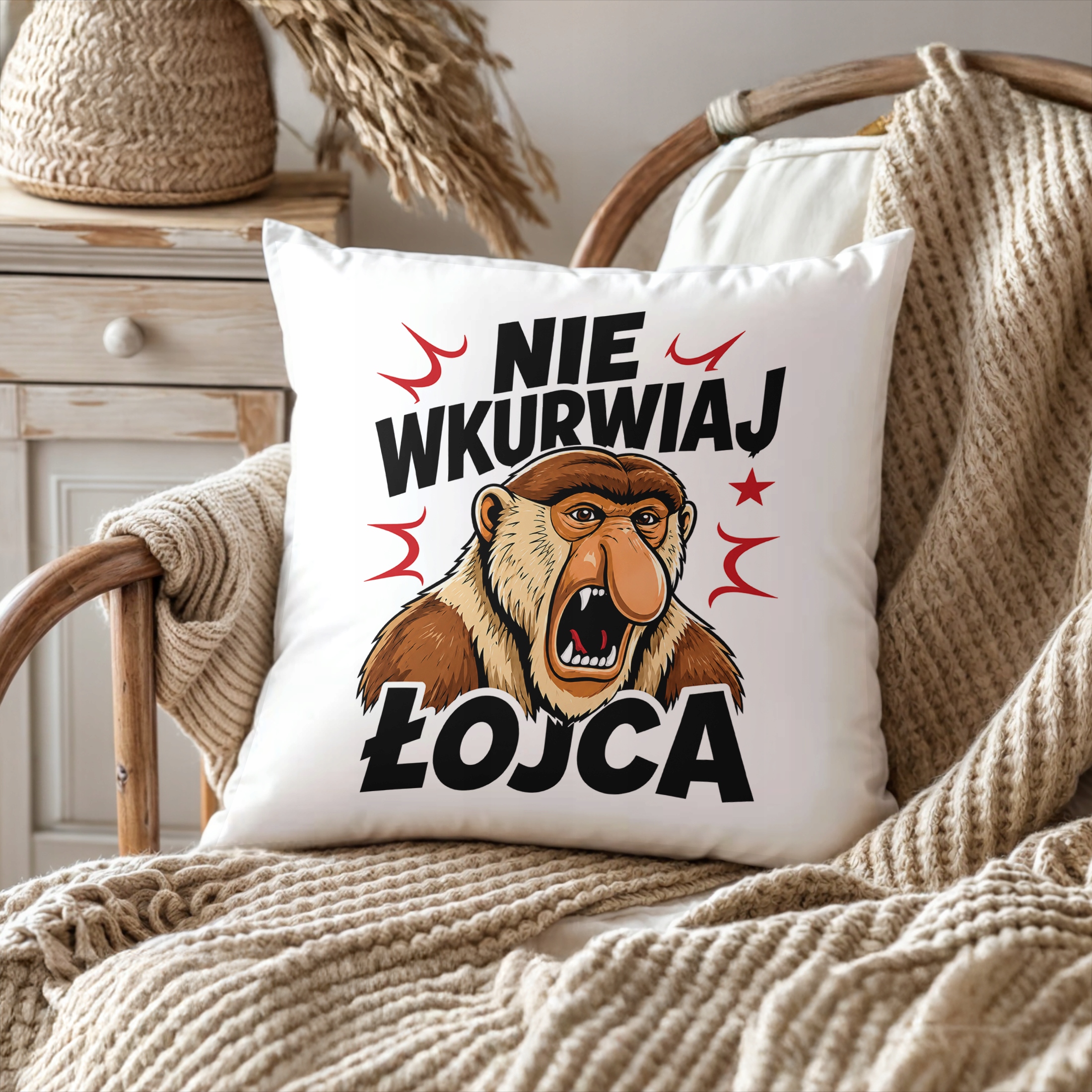 Prezent na Dzień Ojca poduszka 38x38cm dla taty upominek dla tatusia