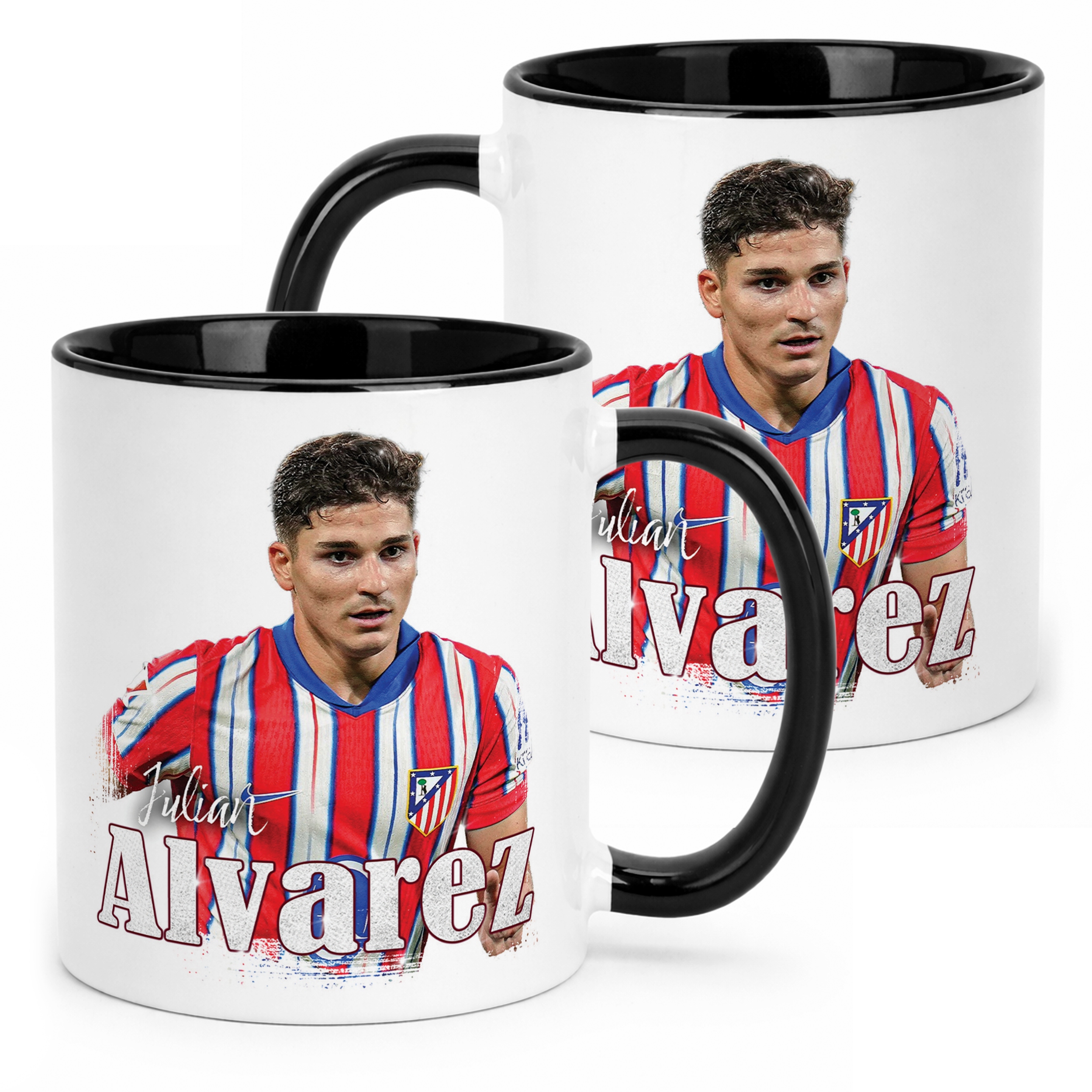 Kubek Czarny Julián Álvarez dla kibiców Atlético Madryt Prezent