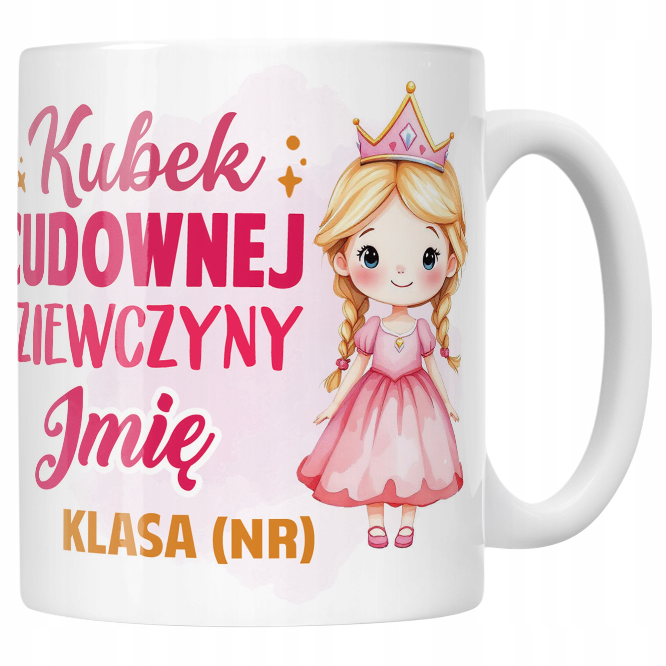 Kubek Ceramiczny Z Imieniem Klasa Dzień Kobiet Dla Dziewczynki Prezent