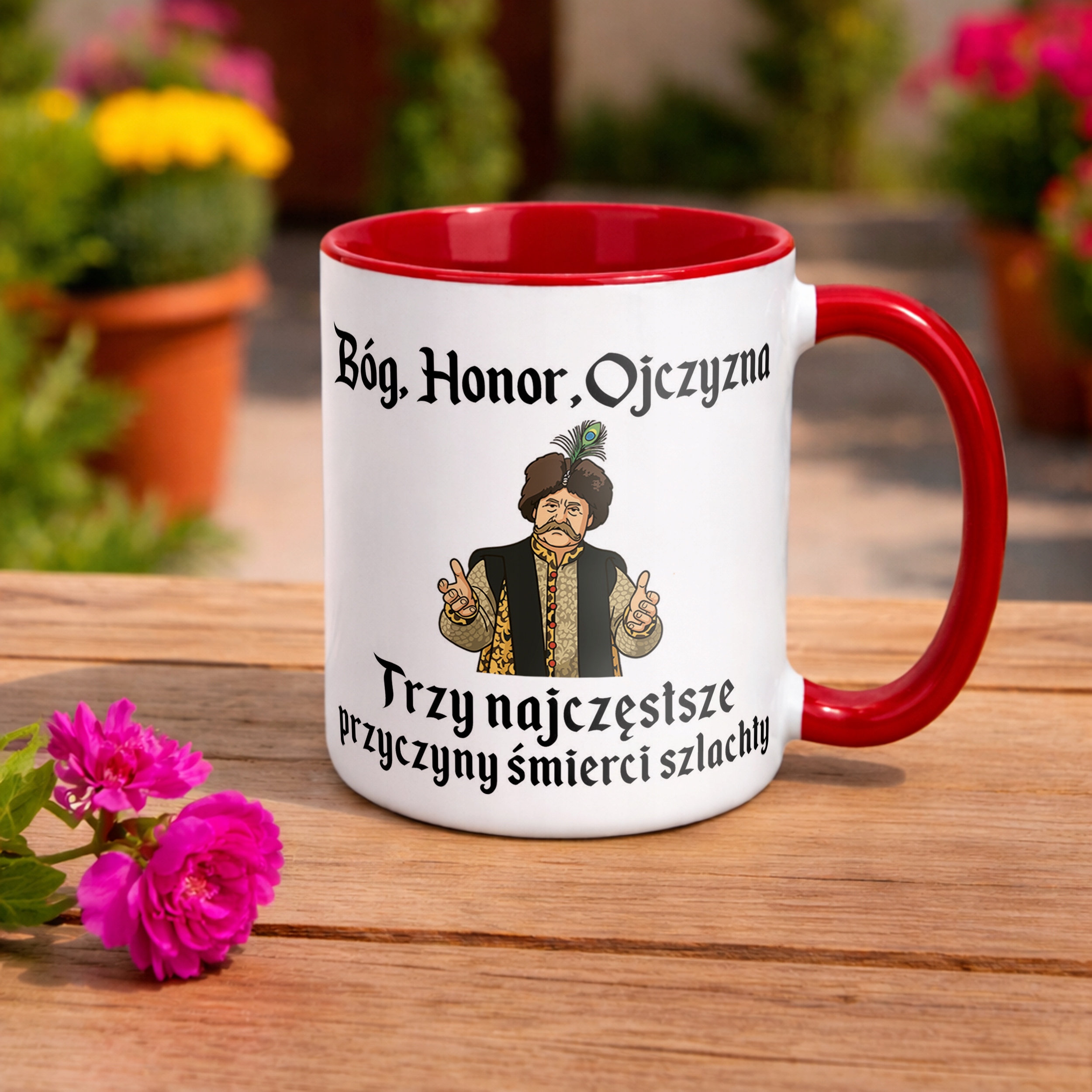 Kubek ceramiczny 1670 Bóg Honor Ojczyzna Jan Paweł Prezent
