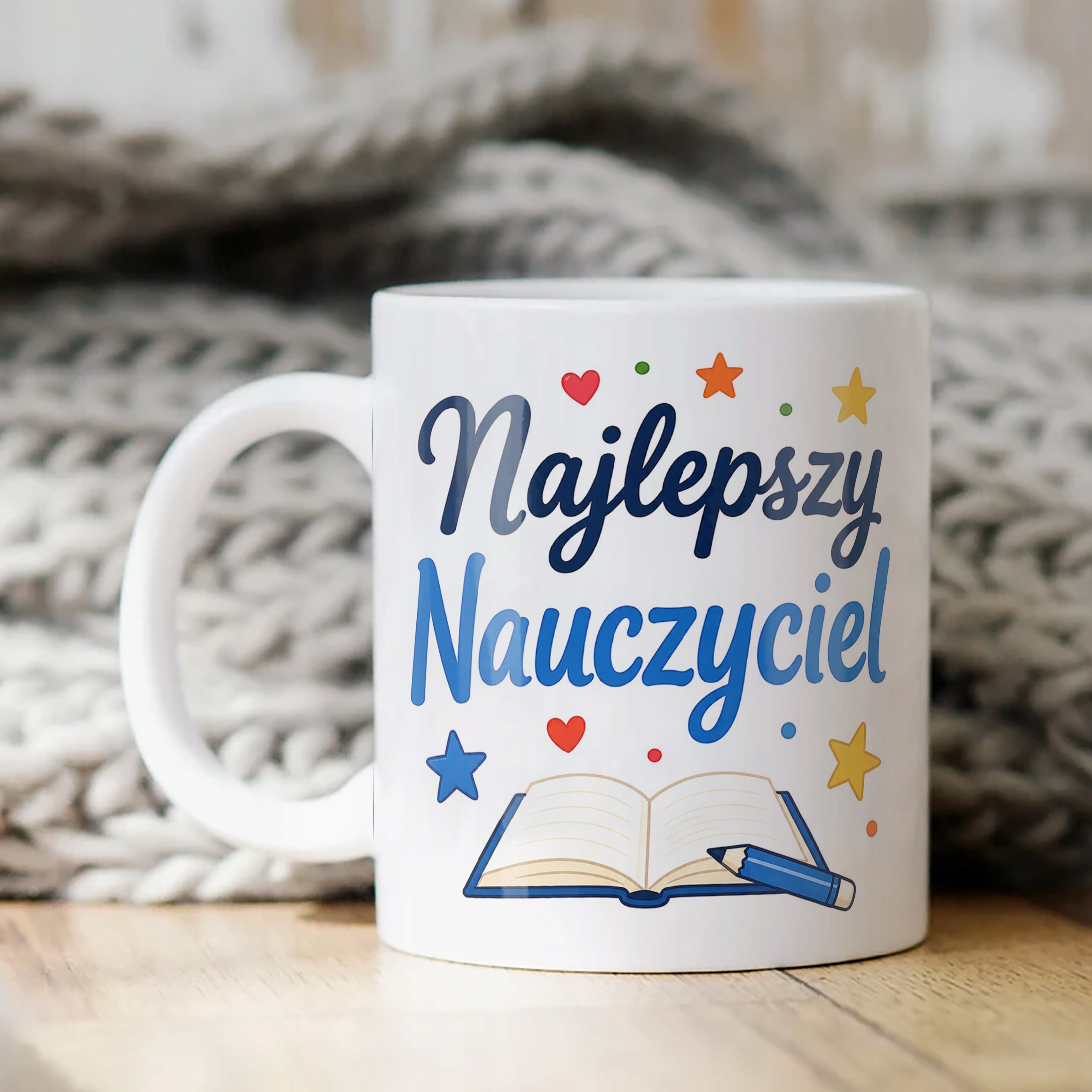 Kubek Dzień Nauczyciela Zakończenie Roku Dla Nauczyciela Prezent Upominek