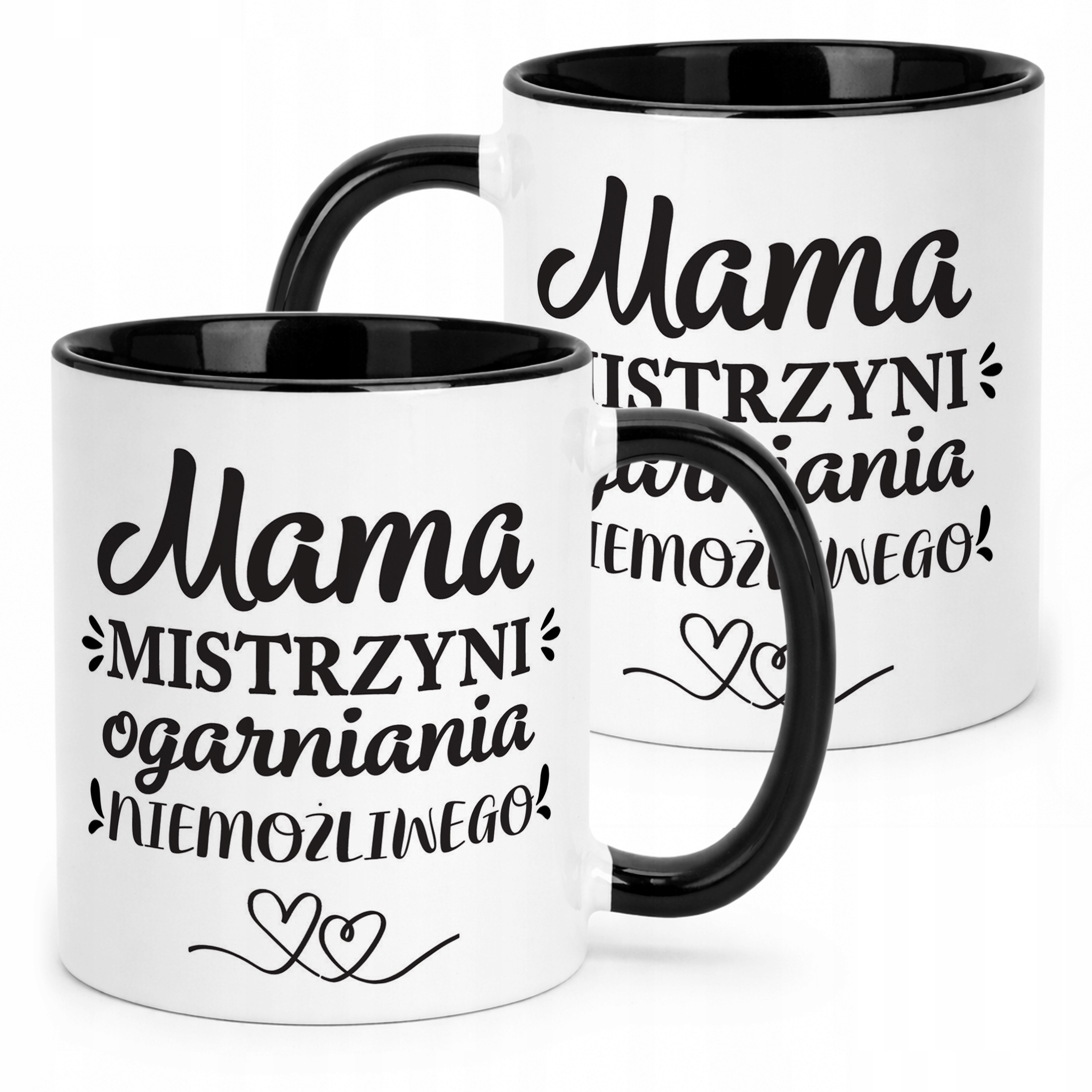 Kubek Czarny Dzień Matki Dla Mamy Prezent Mama Mistrzyni Ogarniania