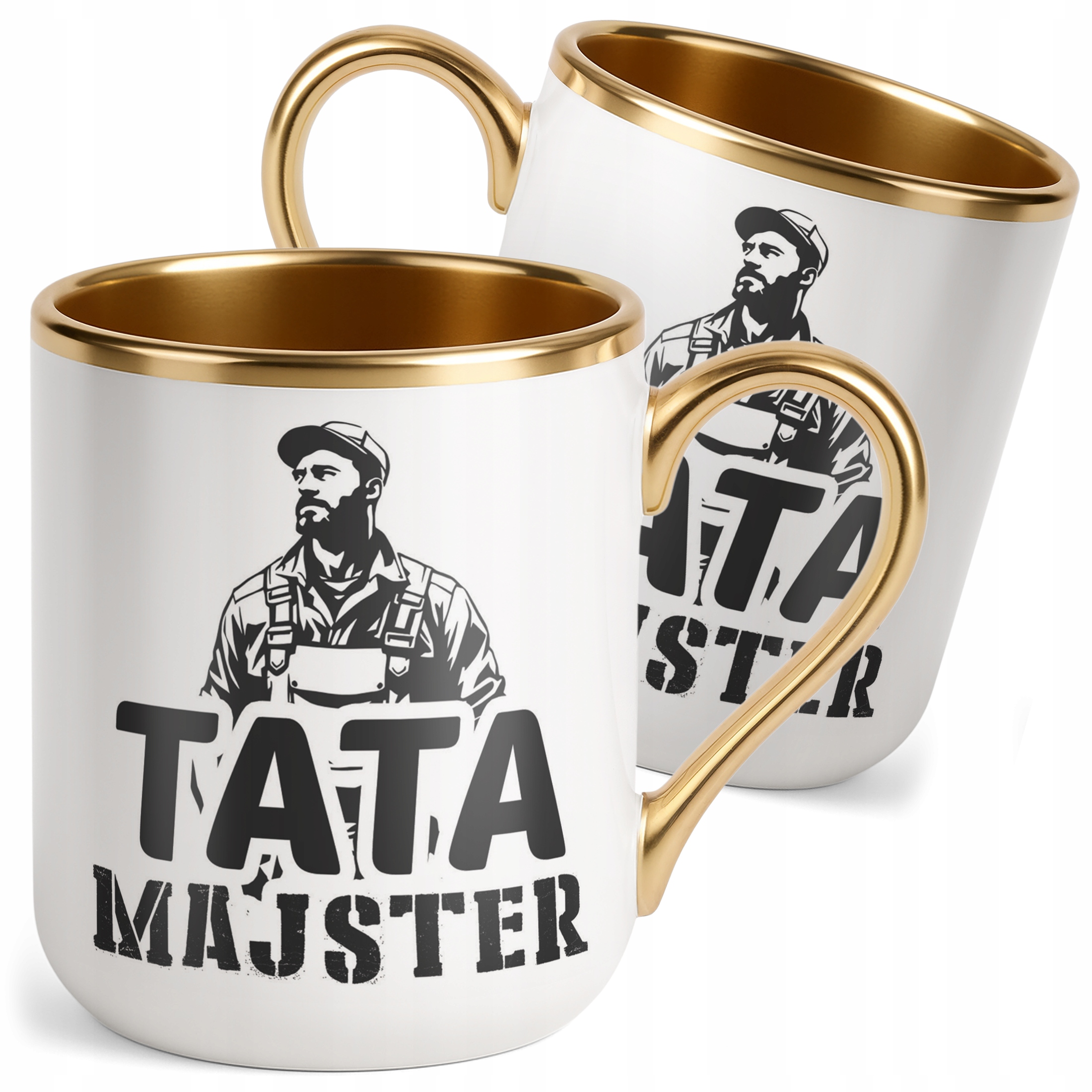 Kubek Premium Złoty Dzień Ojca Dla Taty Tata Majster Prezent