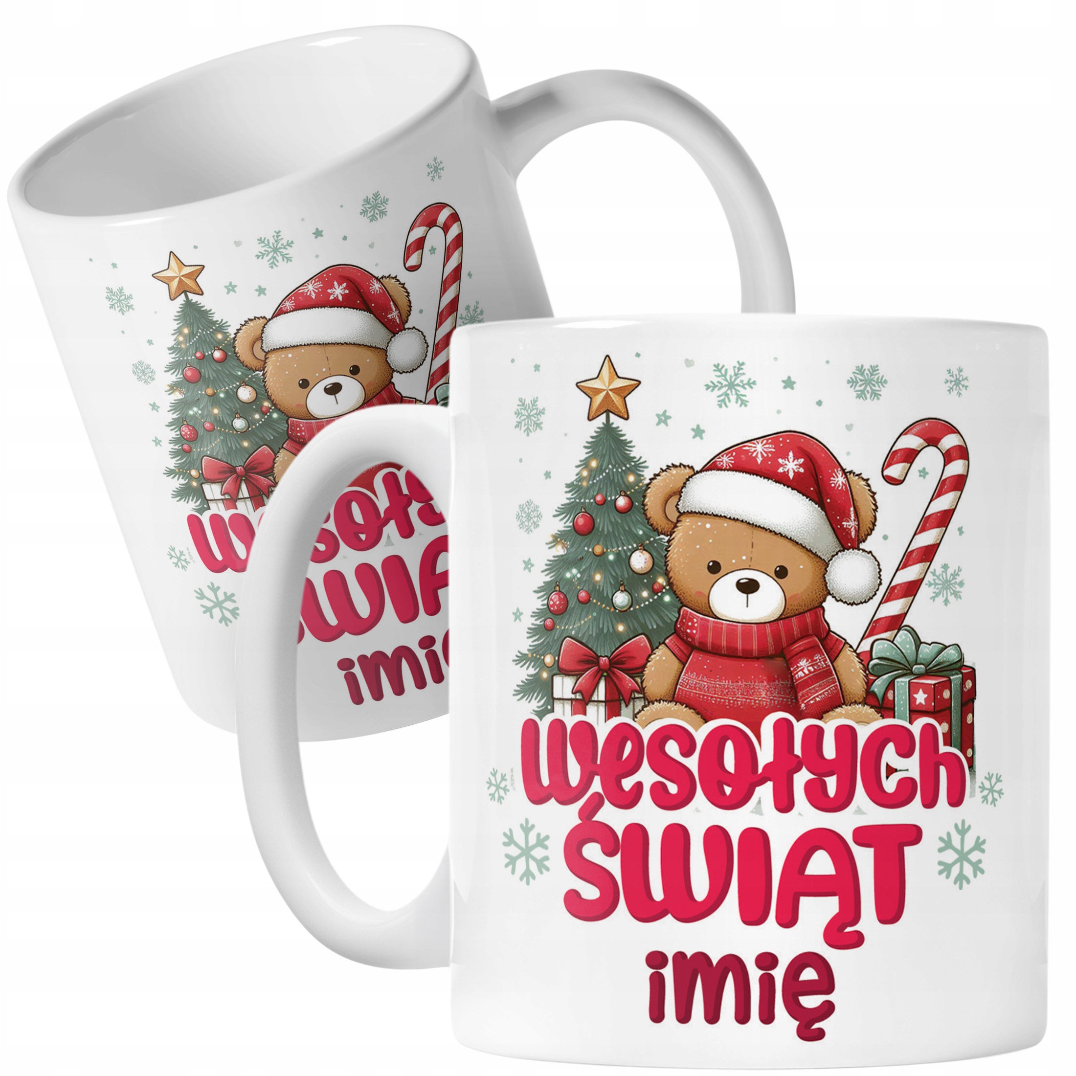 Kubek Ceramiczny Personalizowany Świąteczny Boże Narodzenie Prezent