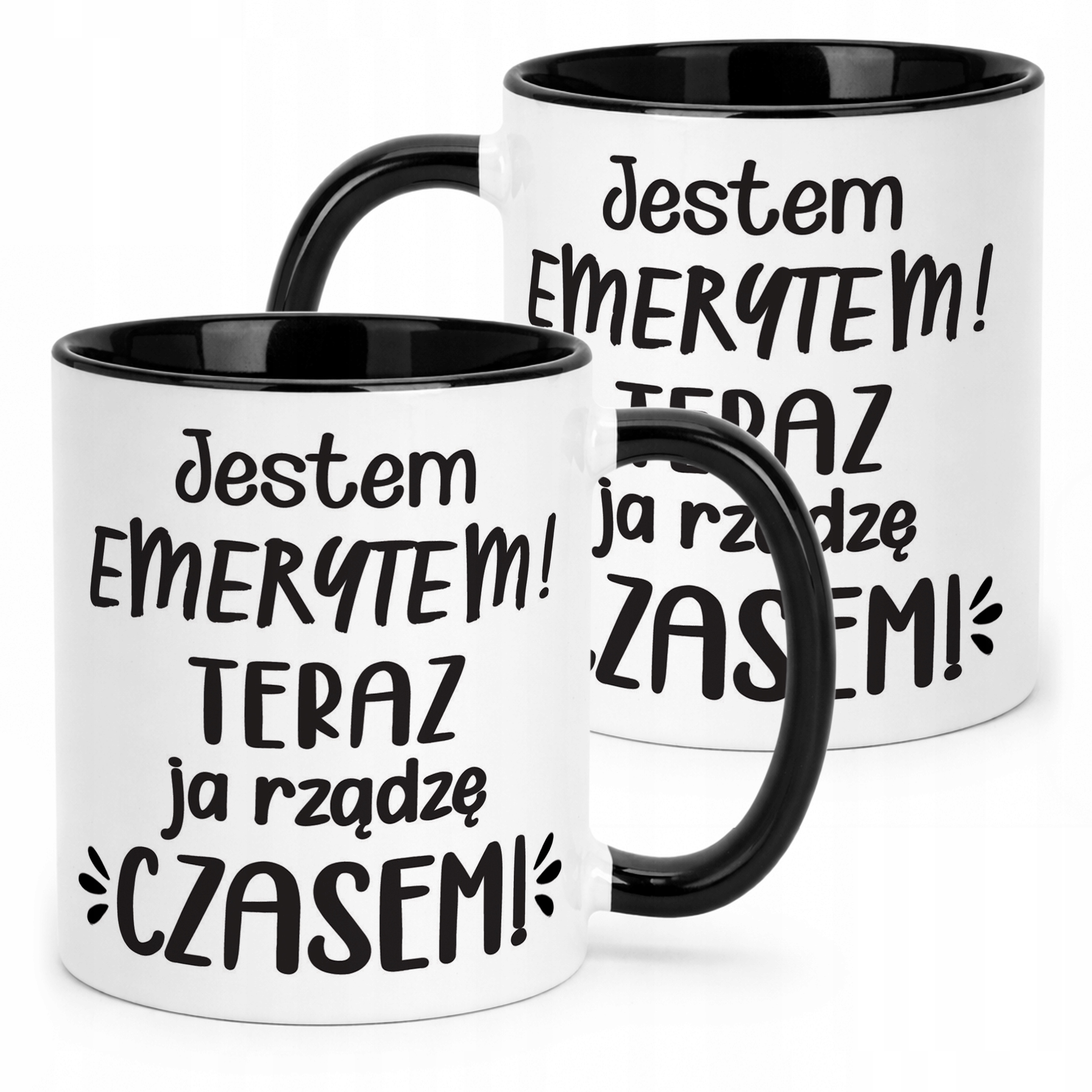 Kubek Czarny z okazji Emerytury Dla Emeryta Prezent Upominek