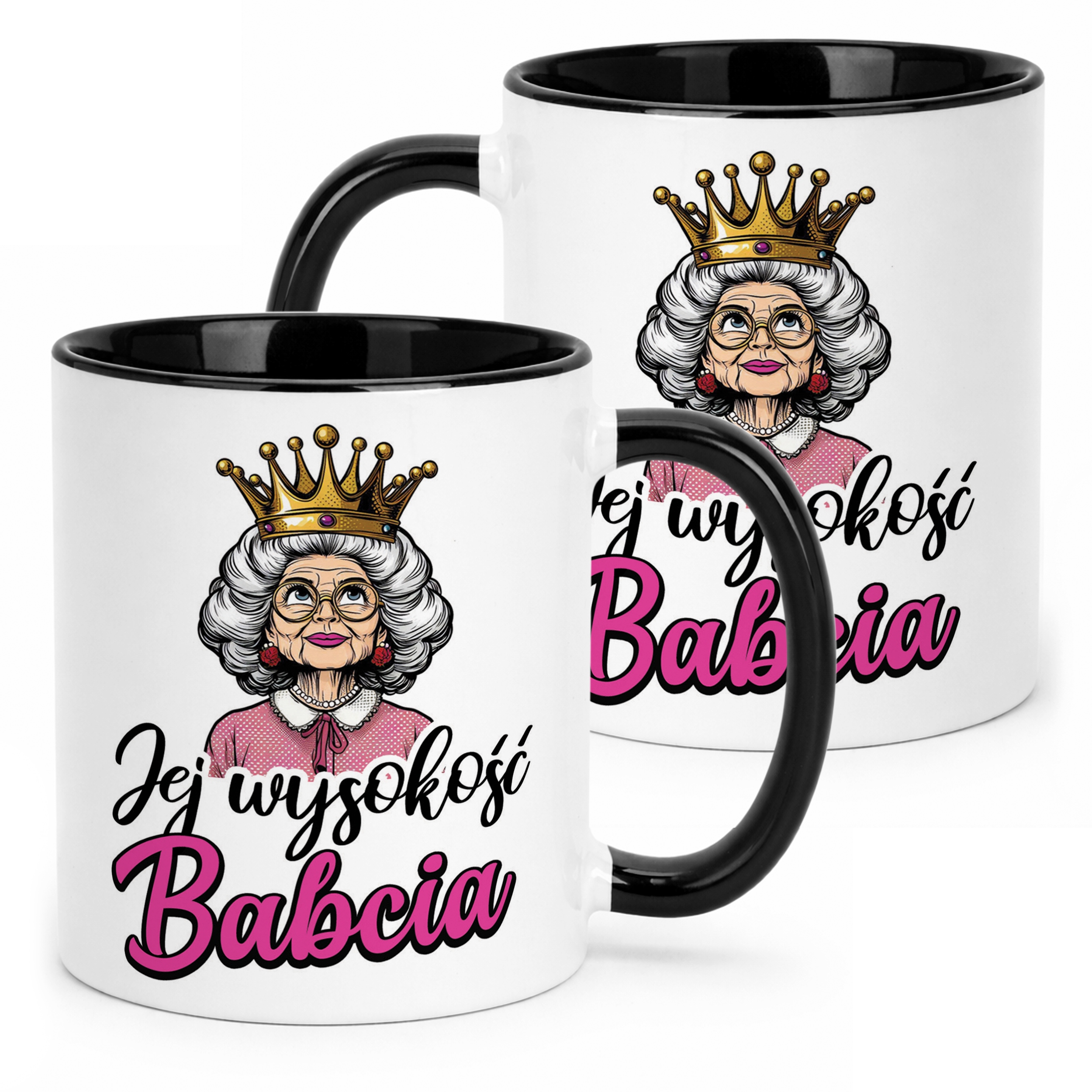 Kubek Czarny Dzień Babci Dla Babci Prezent Upominek