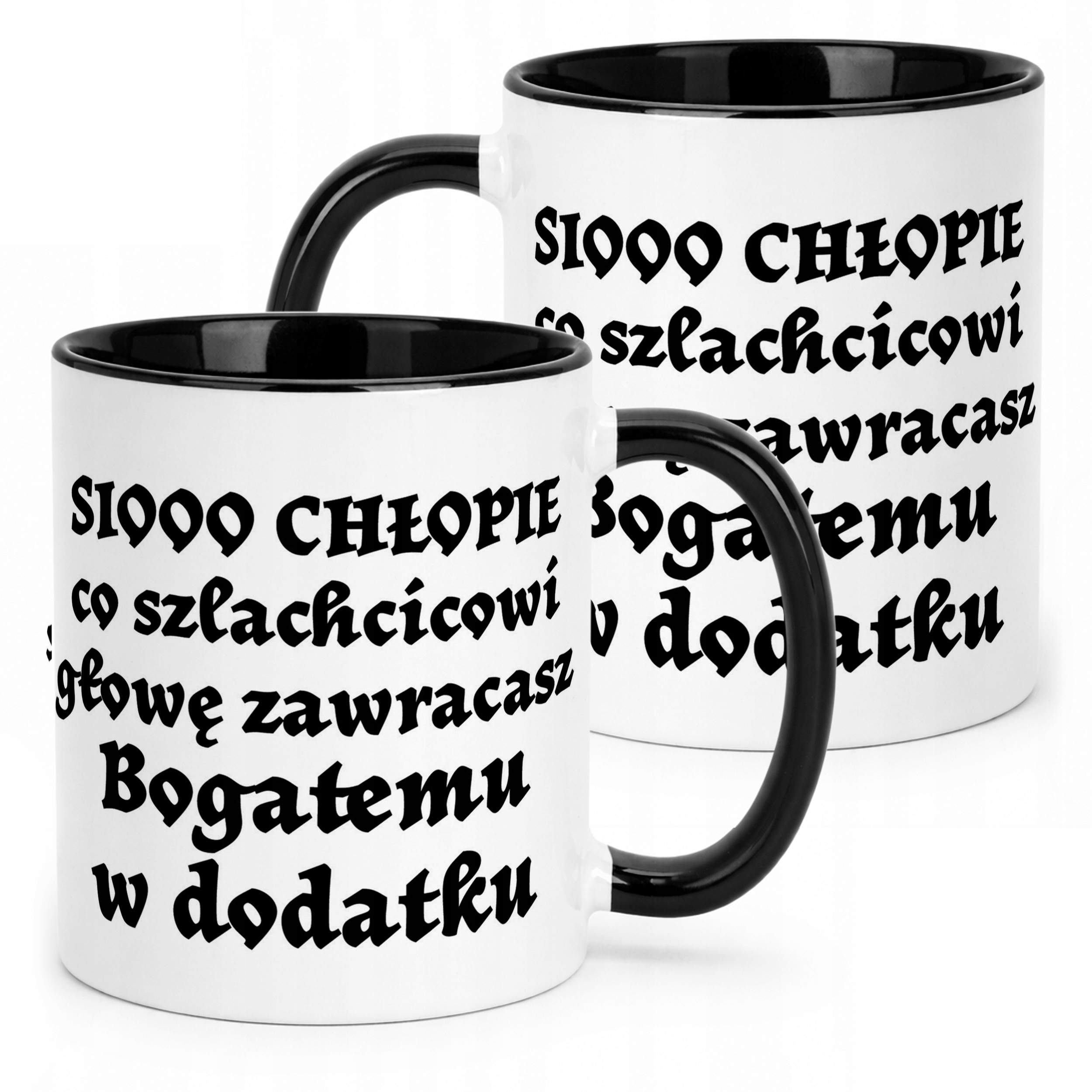Kubek Czarny 1670 Sio Chłopie Dla Fanów Serialu Prezent