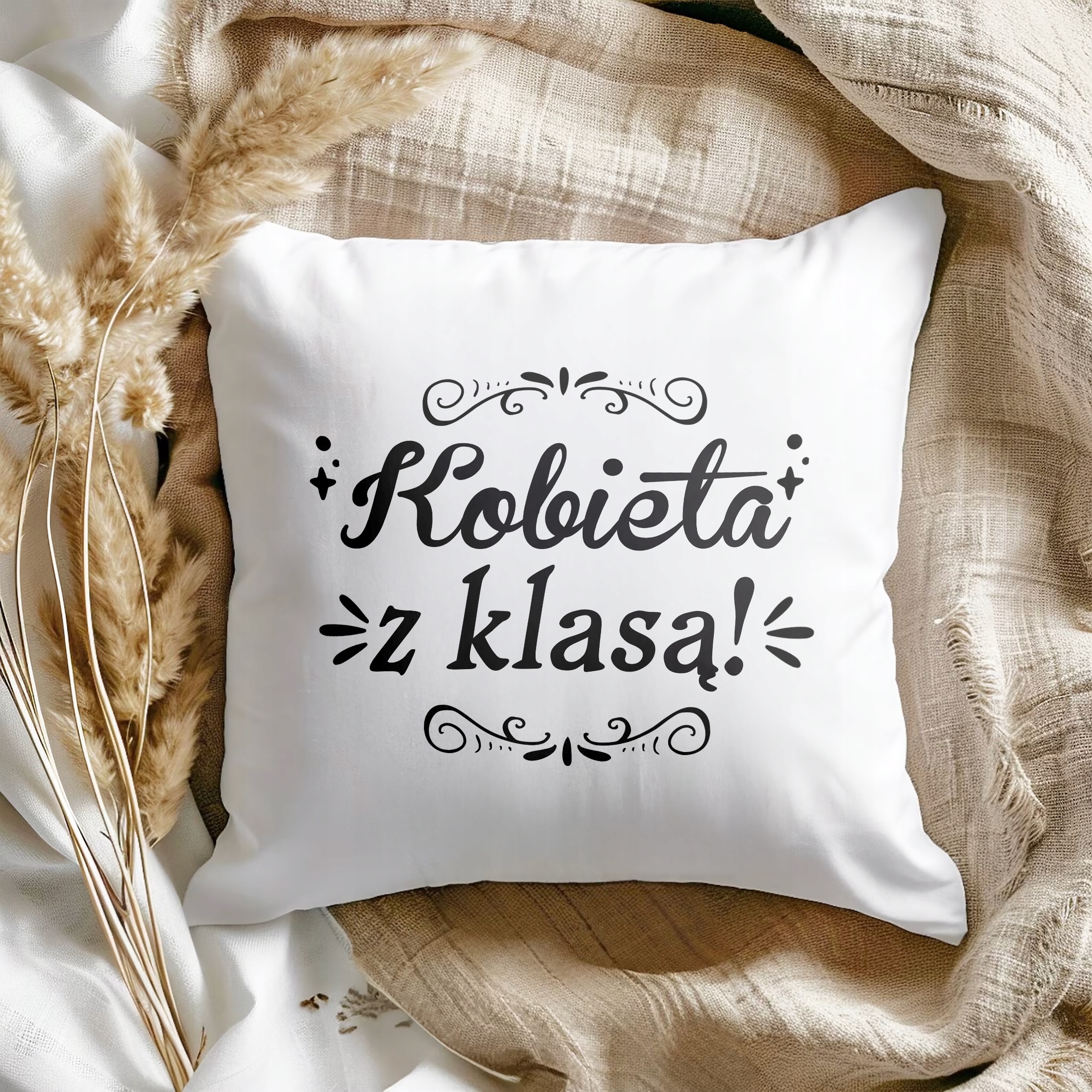 Poduszka 38x38cm Dzień Kobiet Prezent Dla Kobiety Kobieta z Klasą