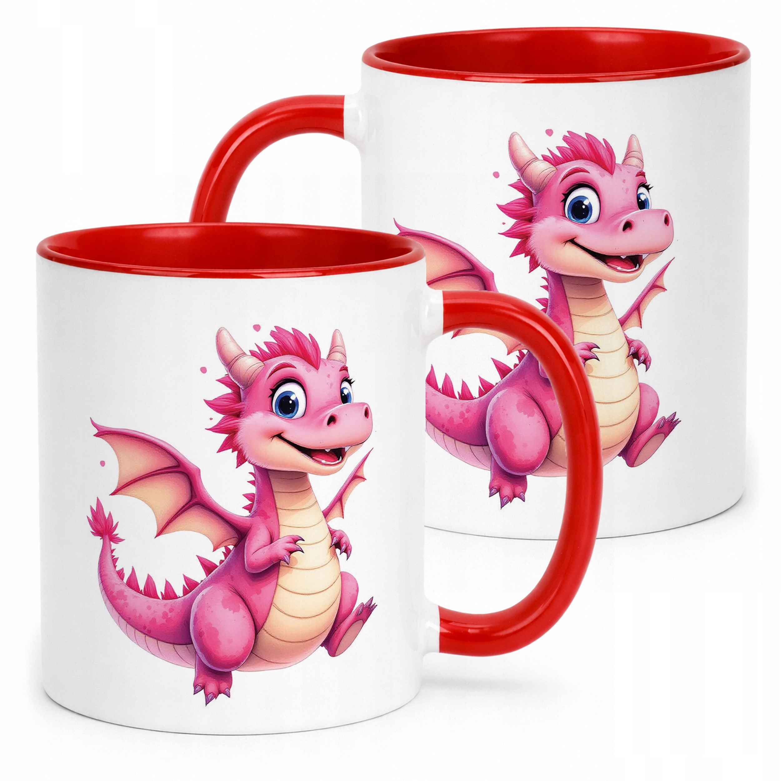 Kubek ceramiczny Smok Zwierzak Słodki Dla Dzieci Prezent