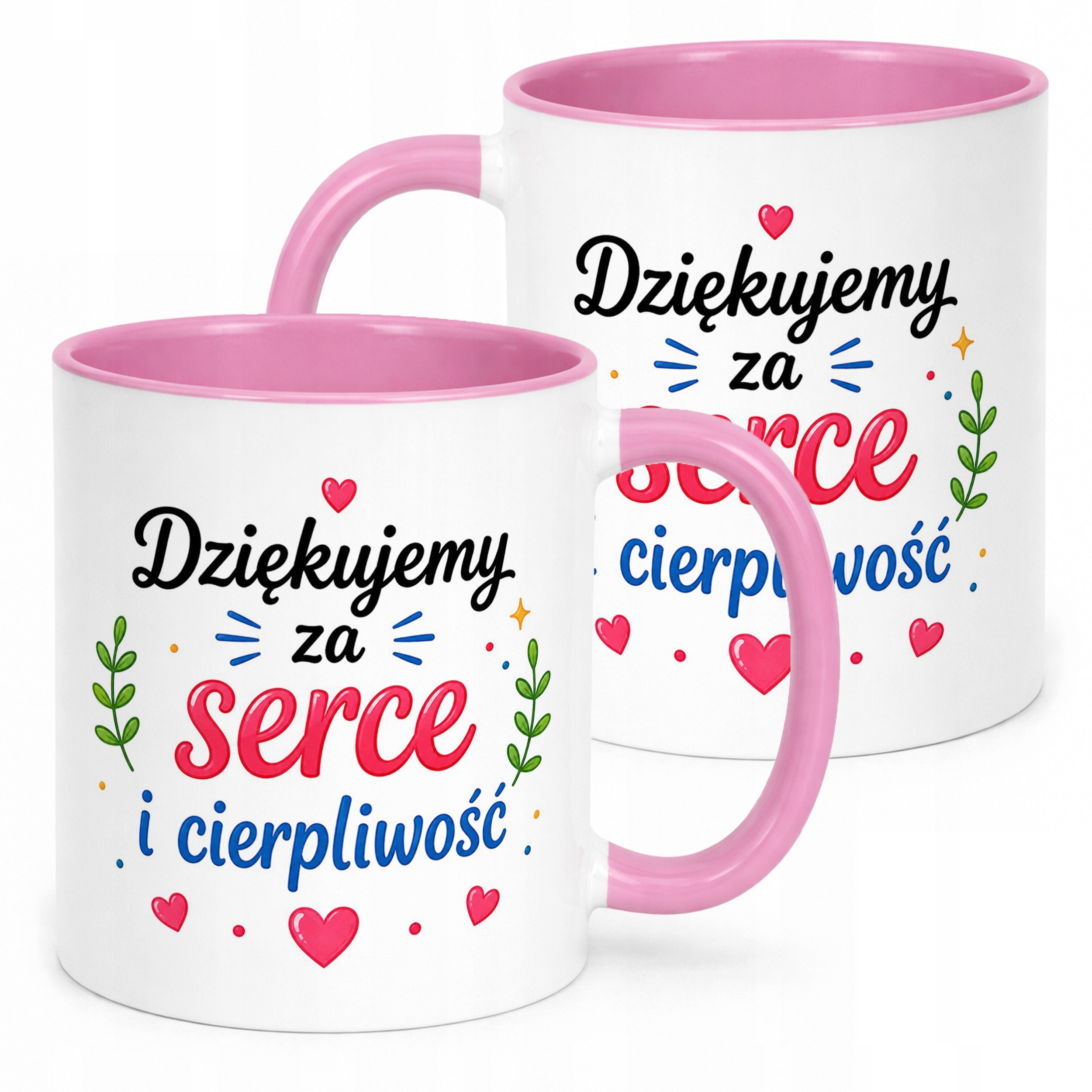 Kubek Różowy Dzień Nauczyciela Prezent Upominek Szkoła