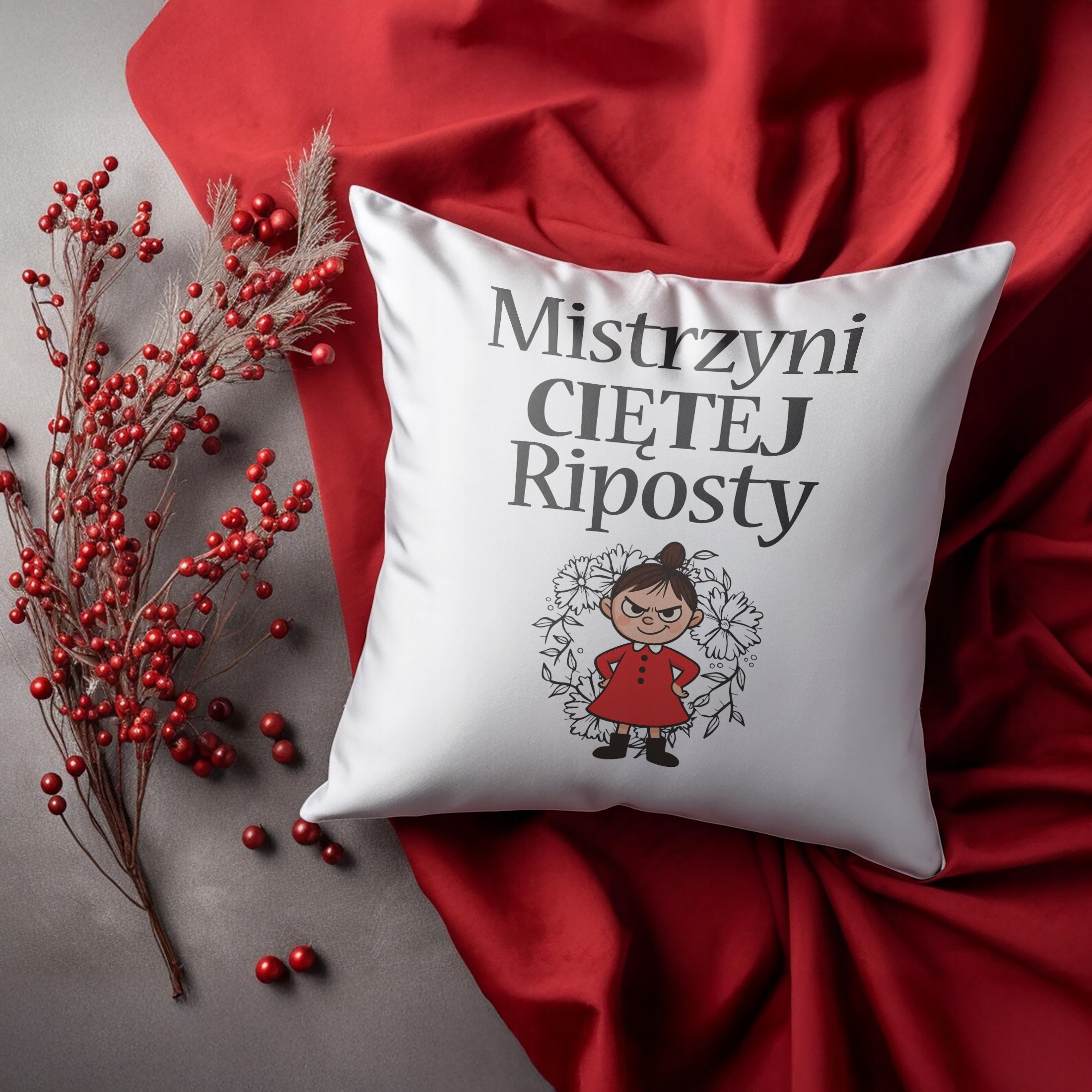 Poduszka 38x38cm Dzień Kobiet Zabawny Prezent Dla Kobiety Upominek