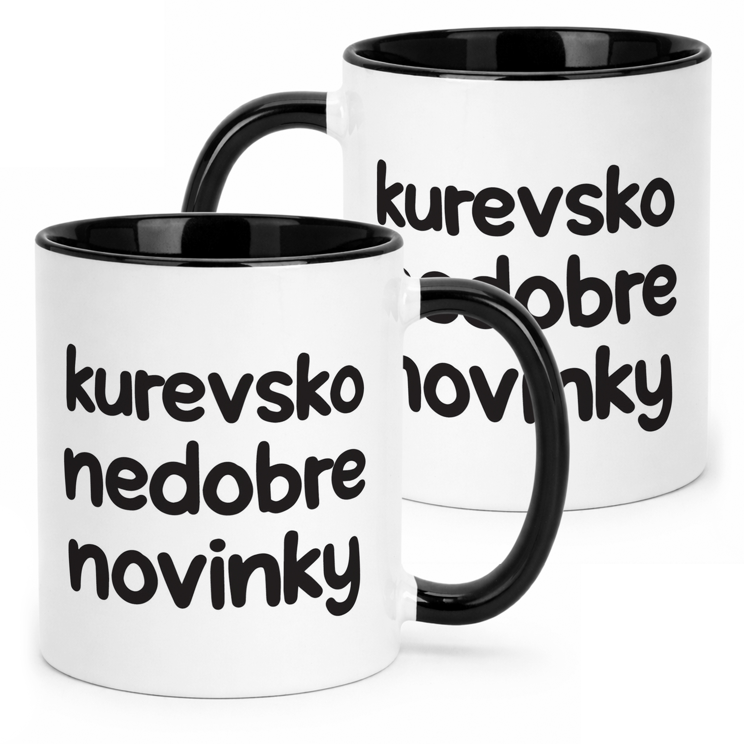 Kubek Czarny Ku**vsko Nedobre Novinky Śmieszny Zabawny Prezent
