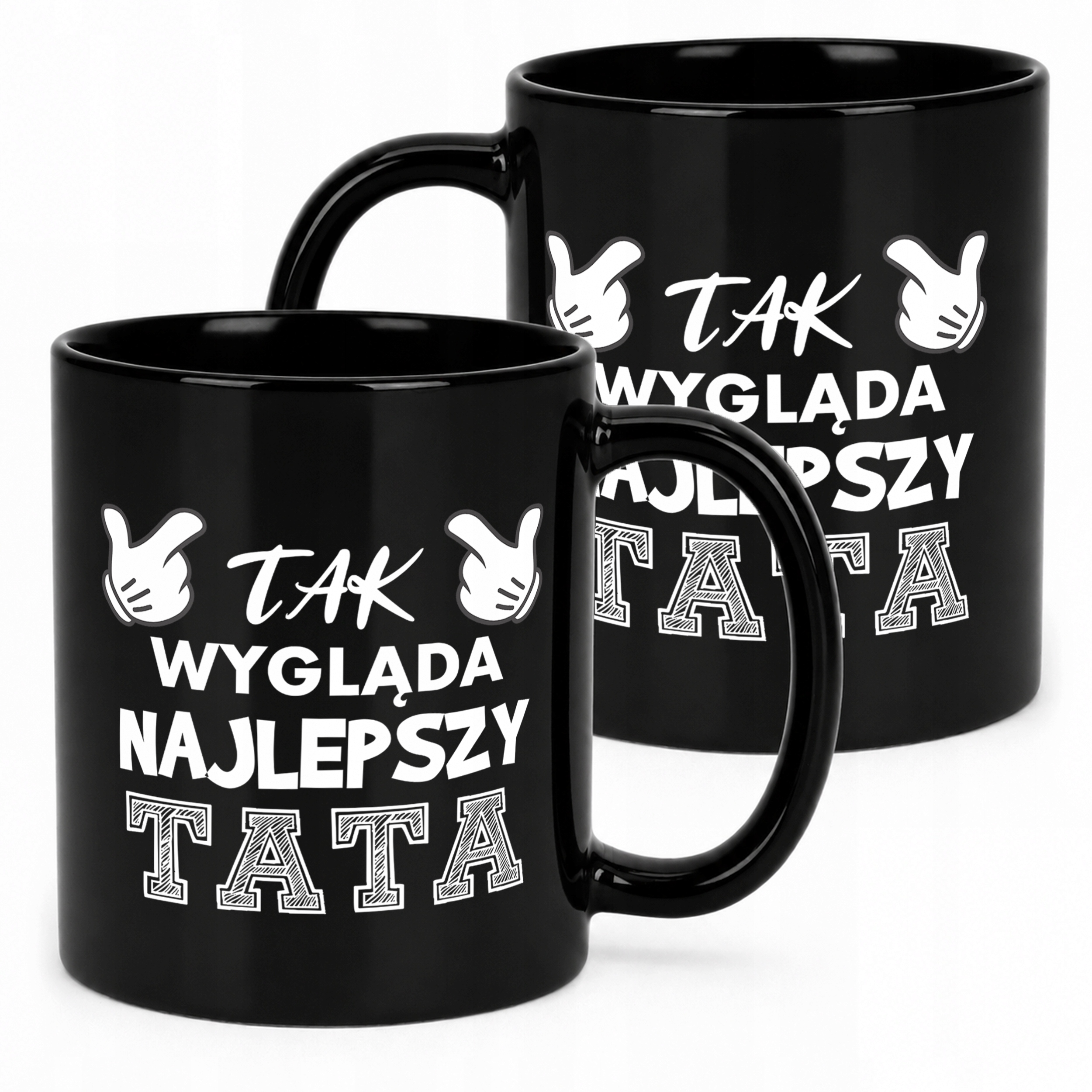 Dzień Ojca prezent dla taty kubek czarny wyjątkowy upominek dla taty