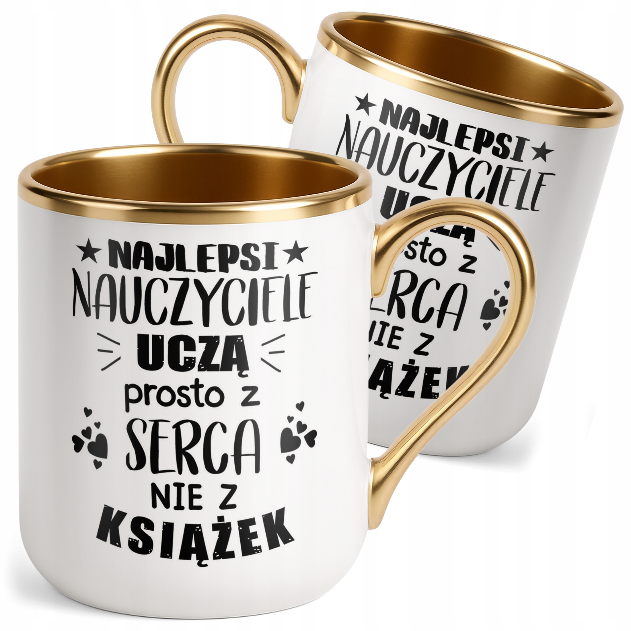 Kubek Premium Złoty Dzień Nauczyciela Dla Nauczyciela Prezent
