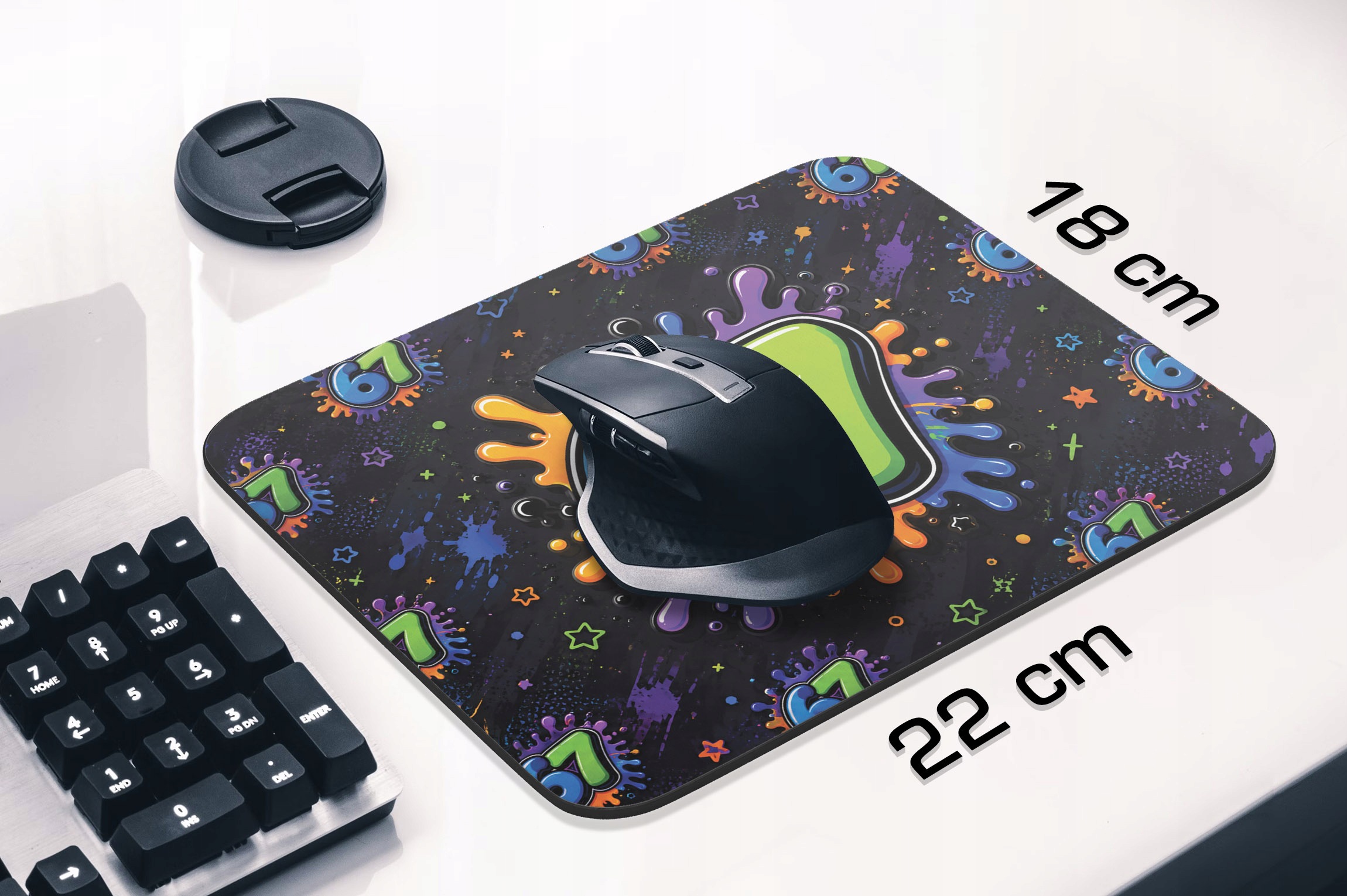Podkładka pod mysz z nadrukiem 67 Six Seven dla graczy