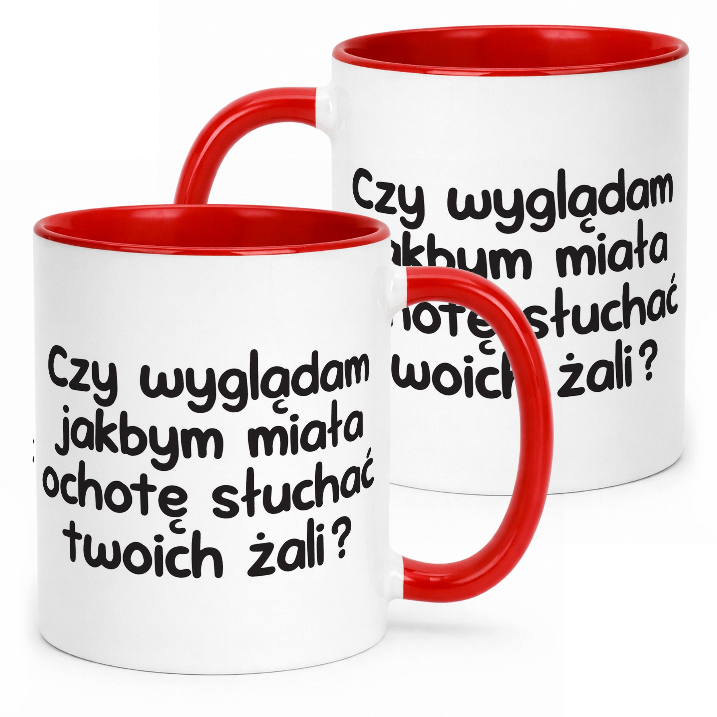 Kubek Czerwony Czy Wyglądam Jakbym Miała Ochotę Śmieszny Zabawny Prezent
