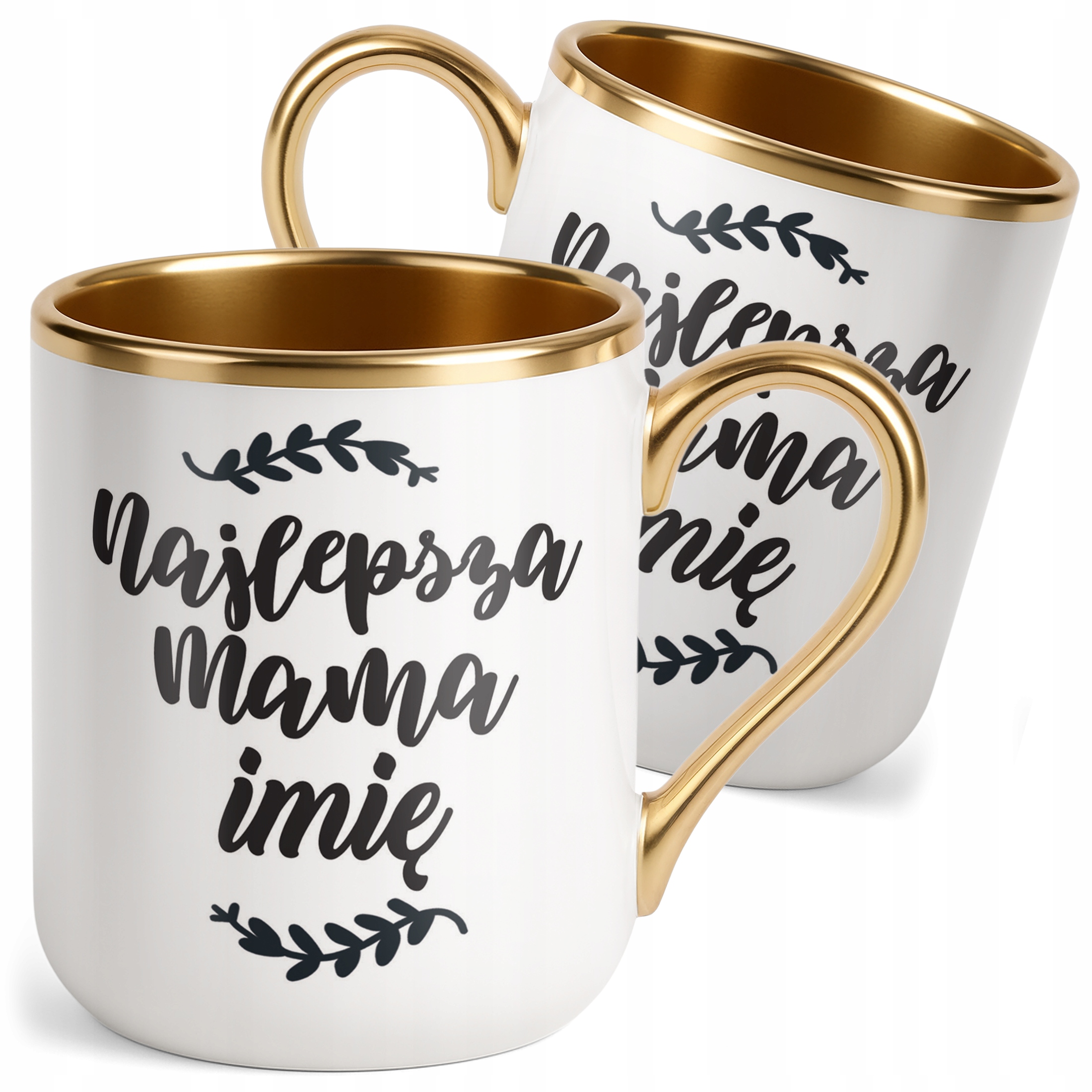 Kubek Premium Złoty Personalizowany Dzień Matki Dla Mamy Prezent Upominek