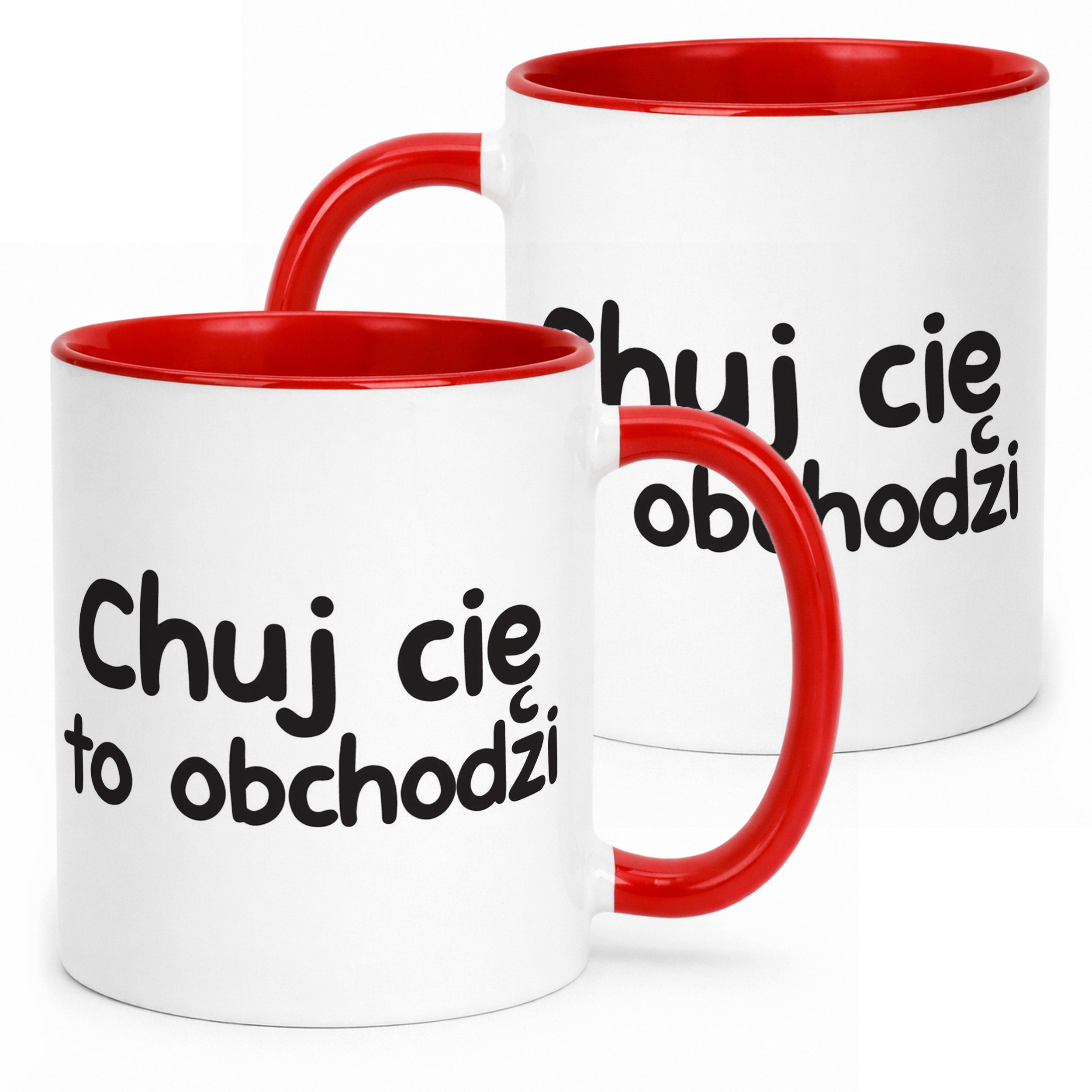 Kubek Czerwony Ch*j Cię To Obchodzi Śmieszny Zabawny Prezent