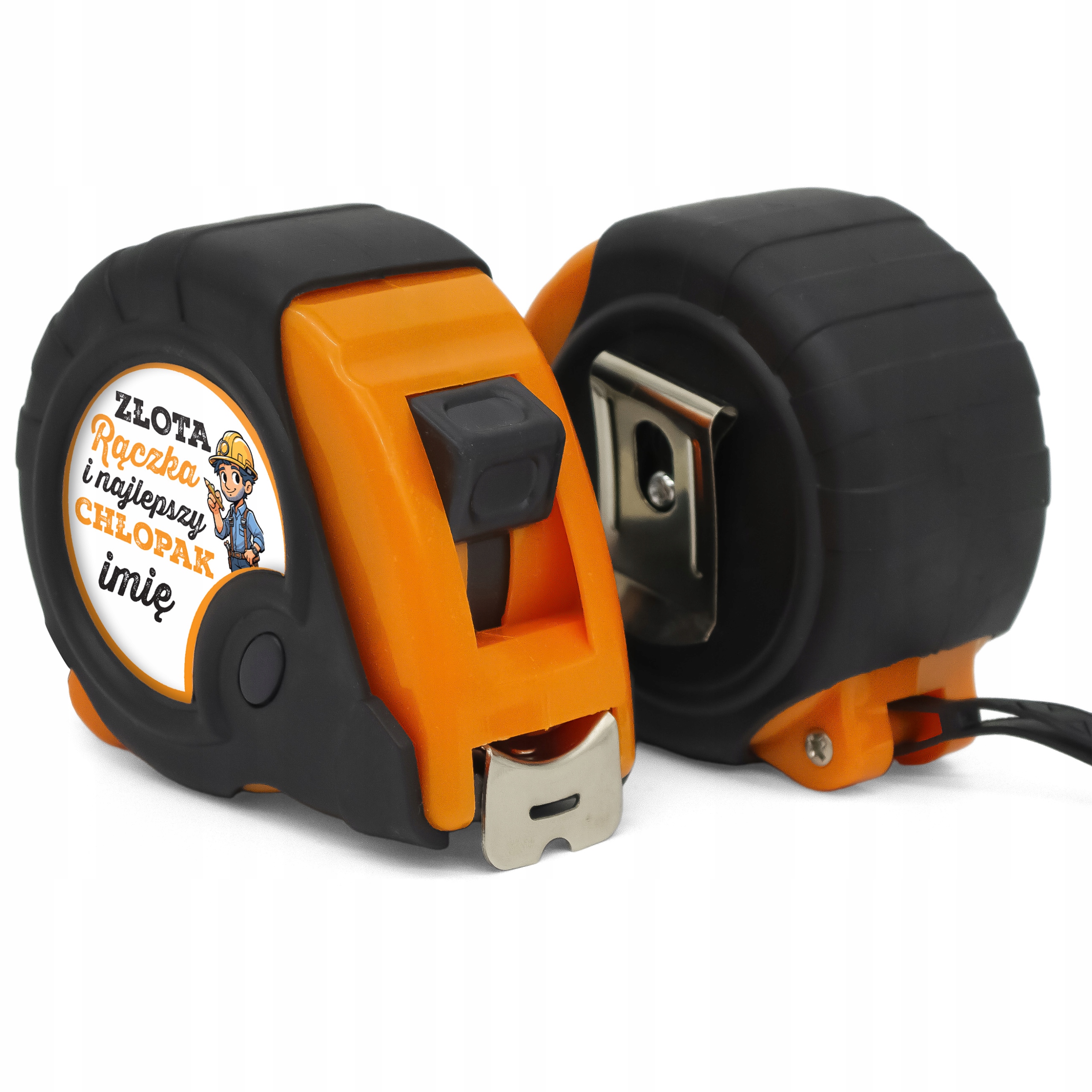 Miarka Zwijana 5m Złota Rączka Personalizowana Prezent na Dzień Chłopaka