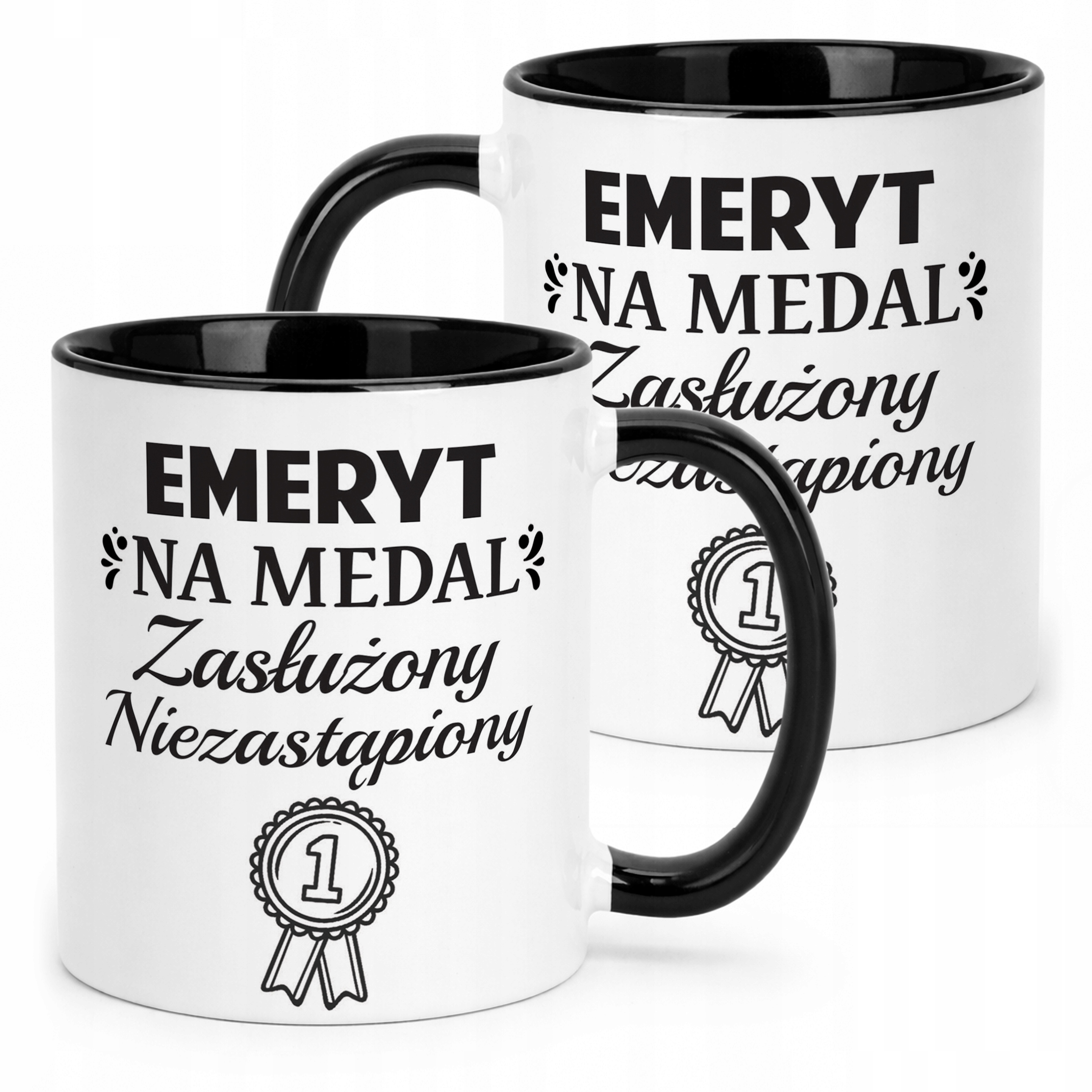 Kubek Czarny z okazji Emerytury Dla Emeryta Prezent Upominek