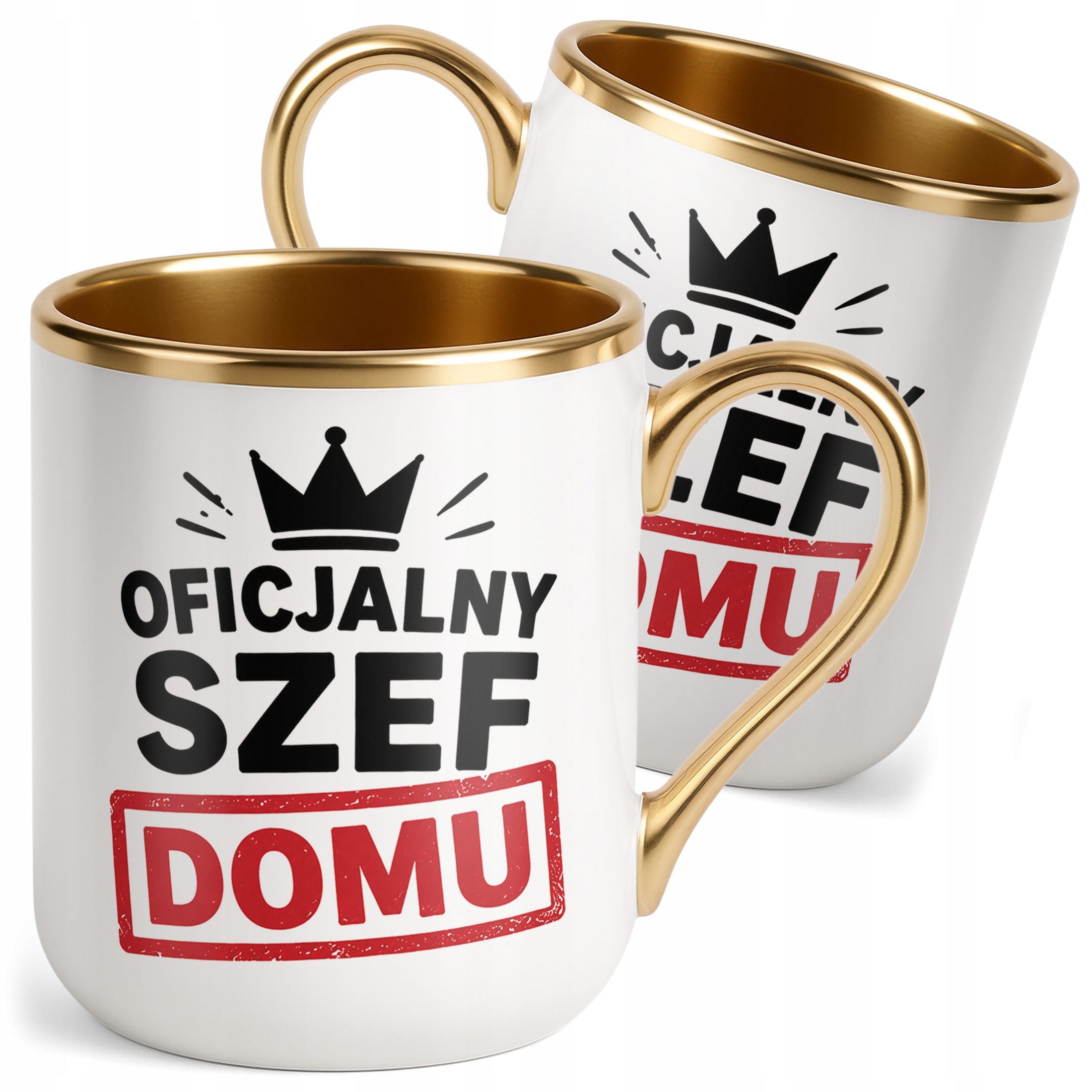 Kubek Premium Złoty upominek na Dzień Ojca prezent dla taty