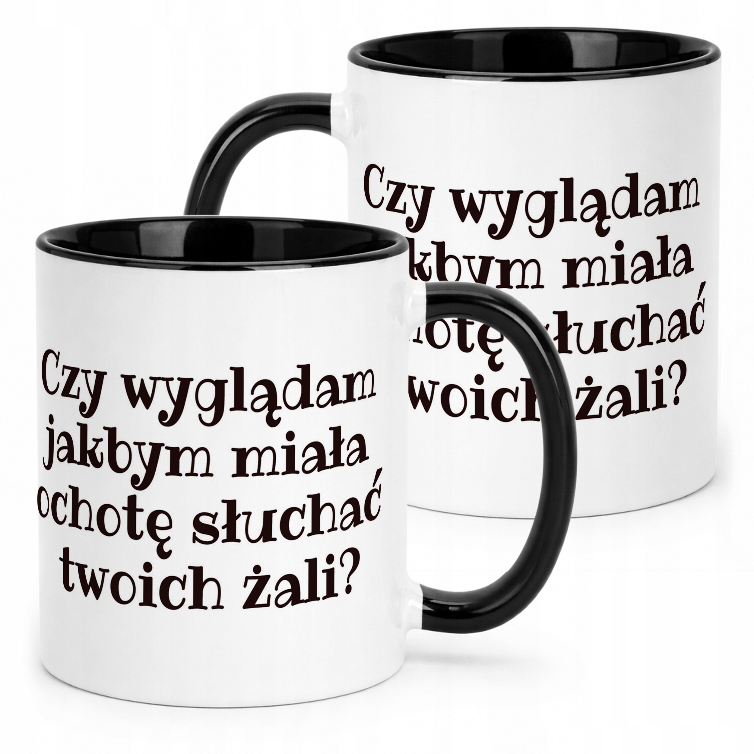 Kubek Czarny Czy Wyglądam Jakbym Śmieszny Zabawny Prezent