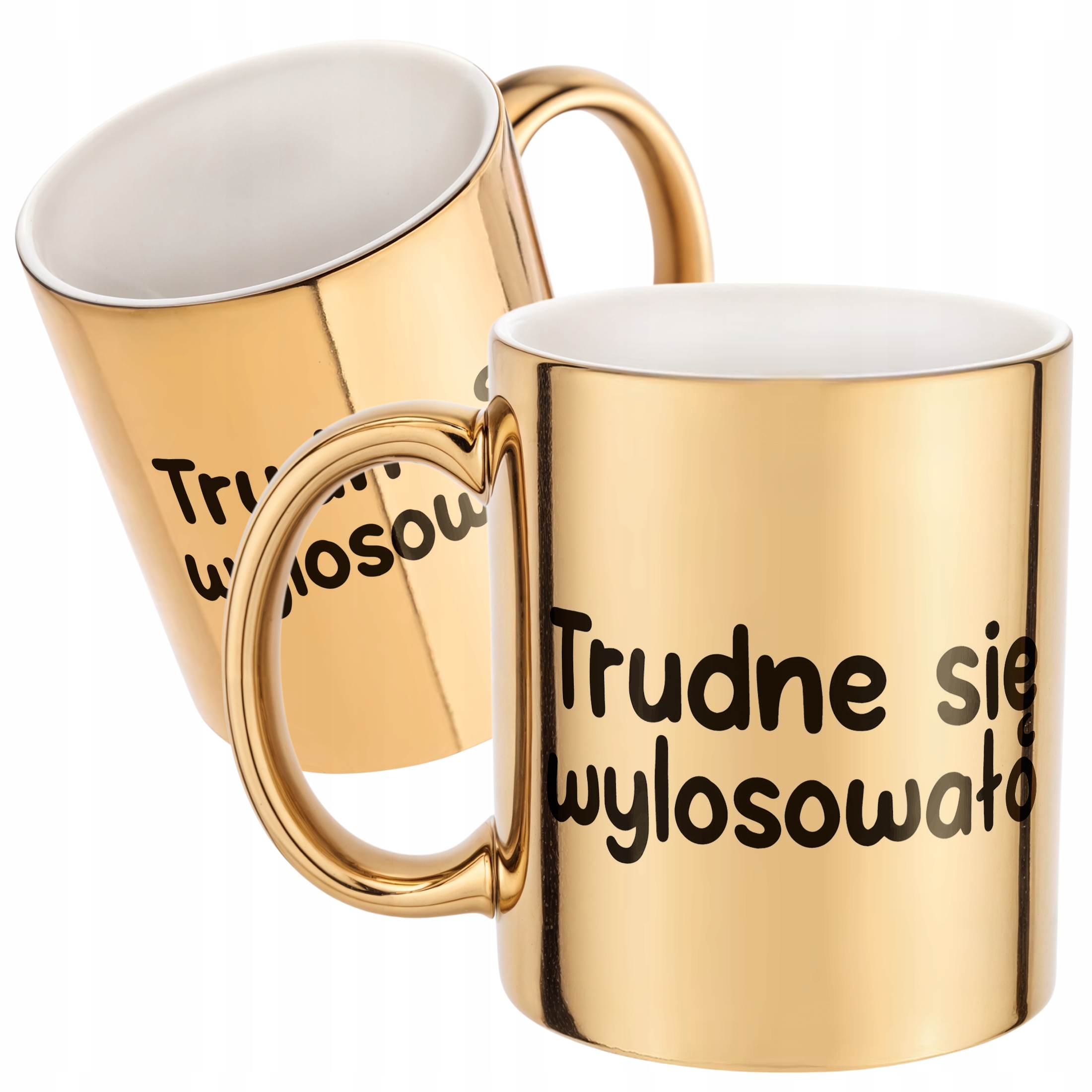 Złoty Kubek Trudne Się Wylosowało Śmieszny Zabawny Prezent