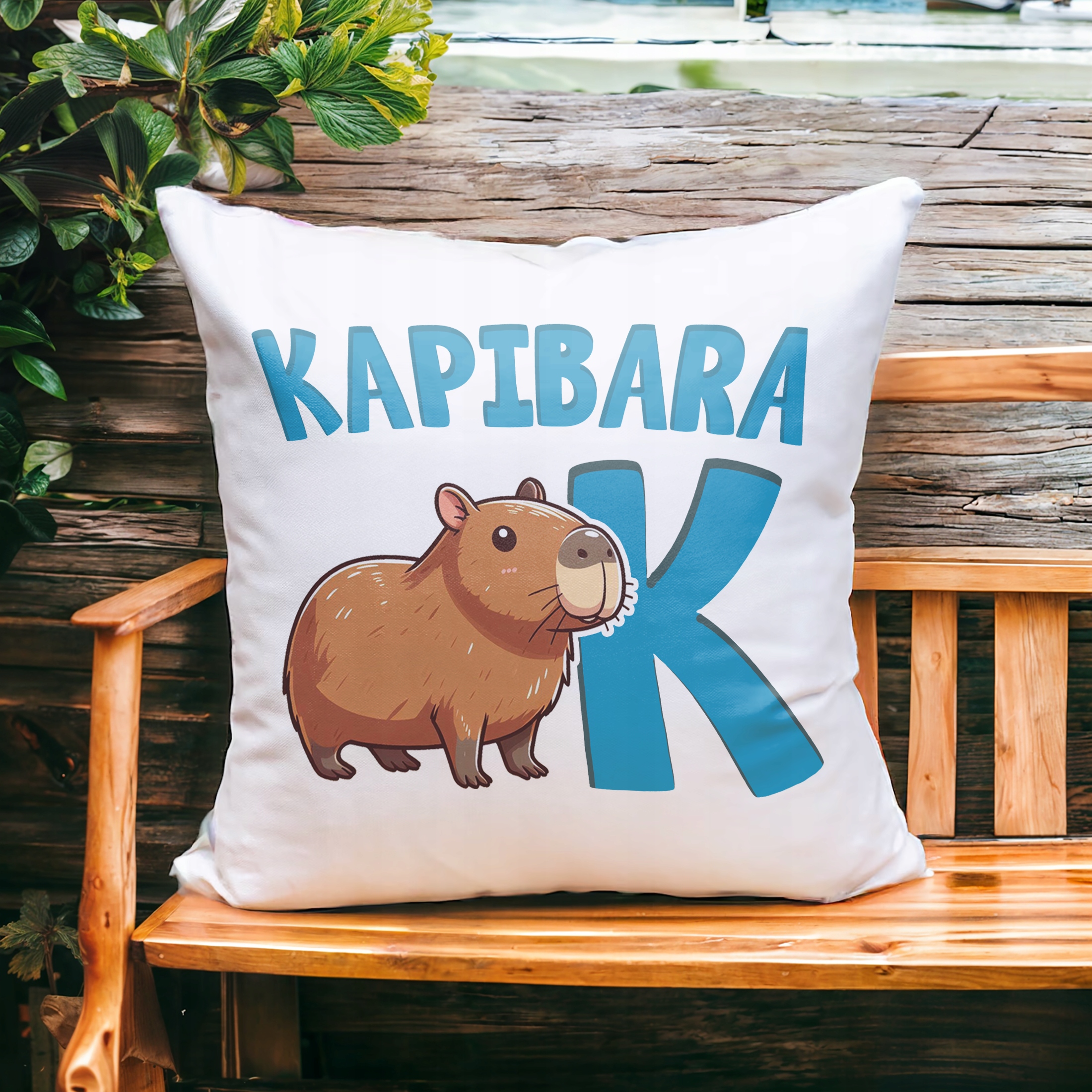 Poduszka 38x38cm Kapibara Capybara Zwierzak Dla Dzieci Prezent