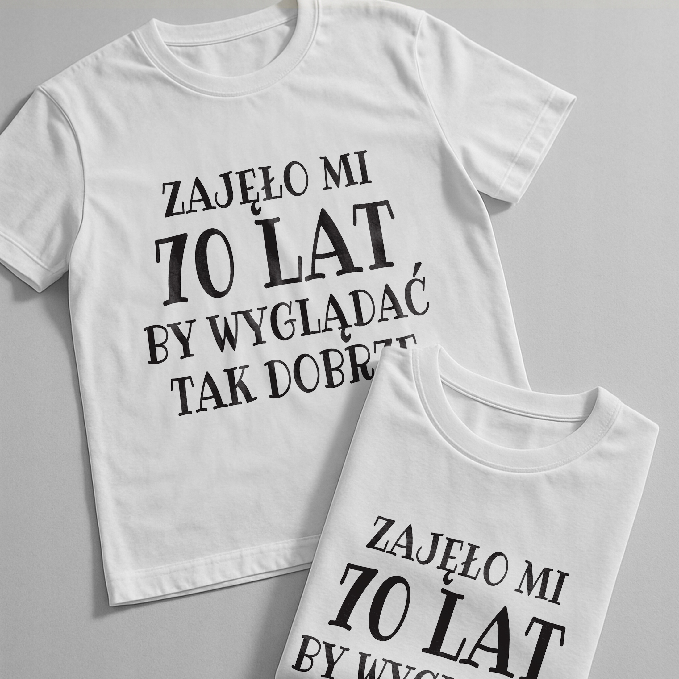 Koszulka biała męska Zajęło Mi 70 Urodziny Prezent Upominek r. 3XL