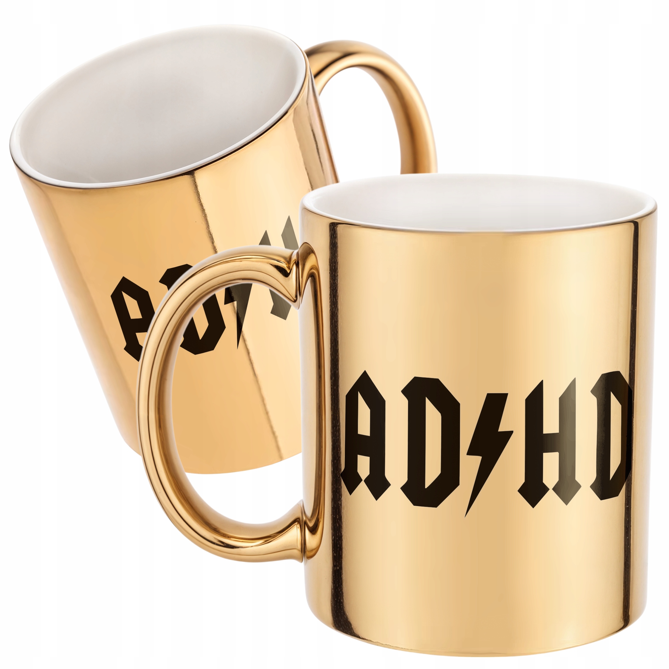 Złoty Kubek ADHD Śmieszny Zabawny Prezent Upominek