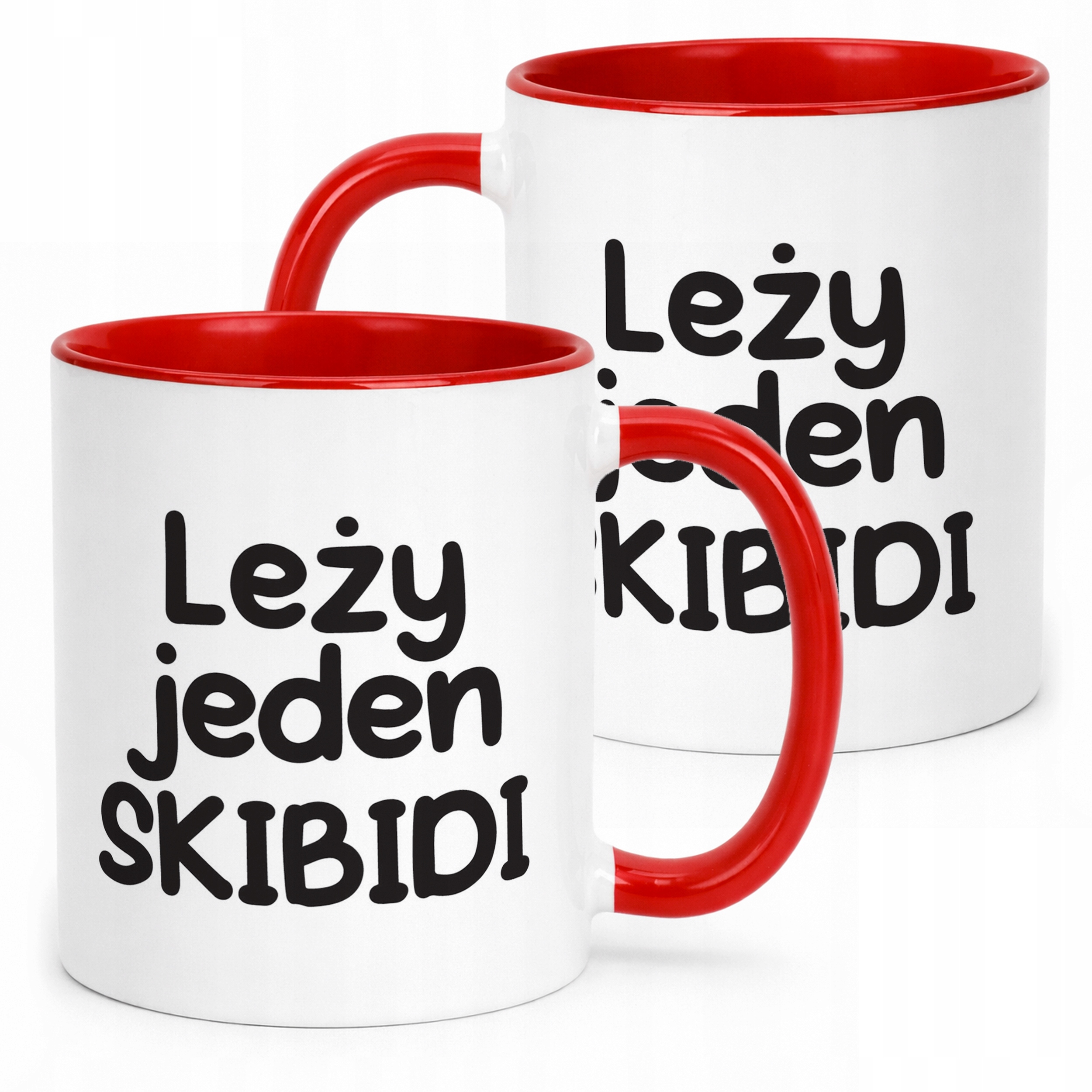 Kubek Czerwony Leży Jeden Skibidi Śmieszny Zabawny Prezent