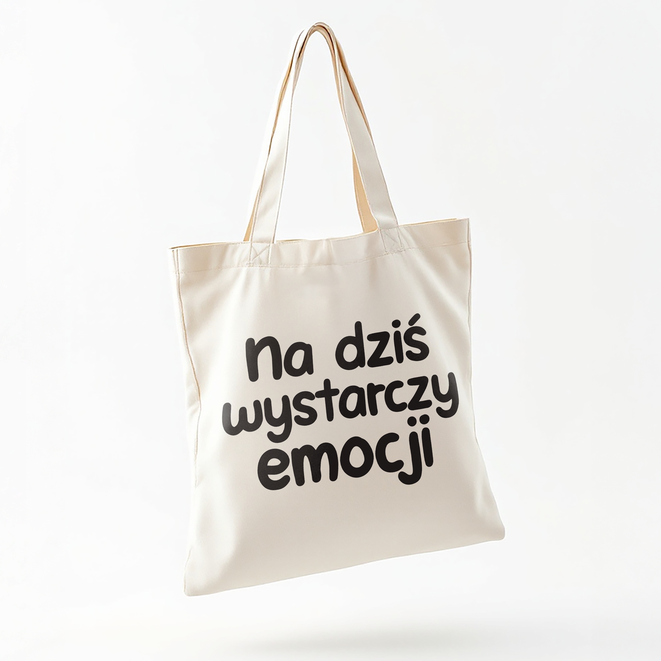 Torba bawełniana na zakupy Na Dziś Wystarczy Emocji Zabawny Prezent