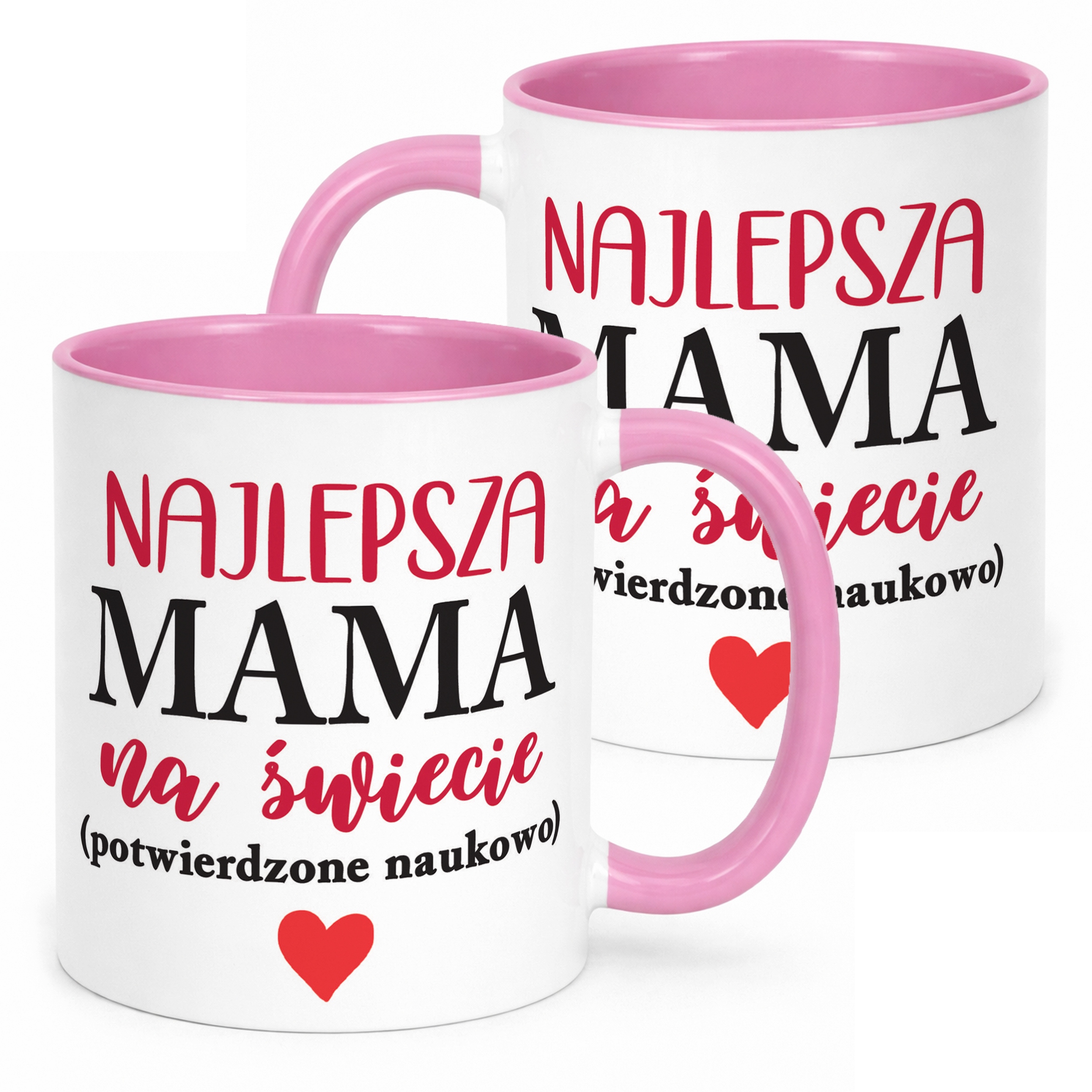 Kubek Różowy Dzień Matki Dla Mamy Prezent Najlepsza Mama na Świecie
