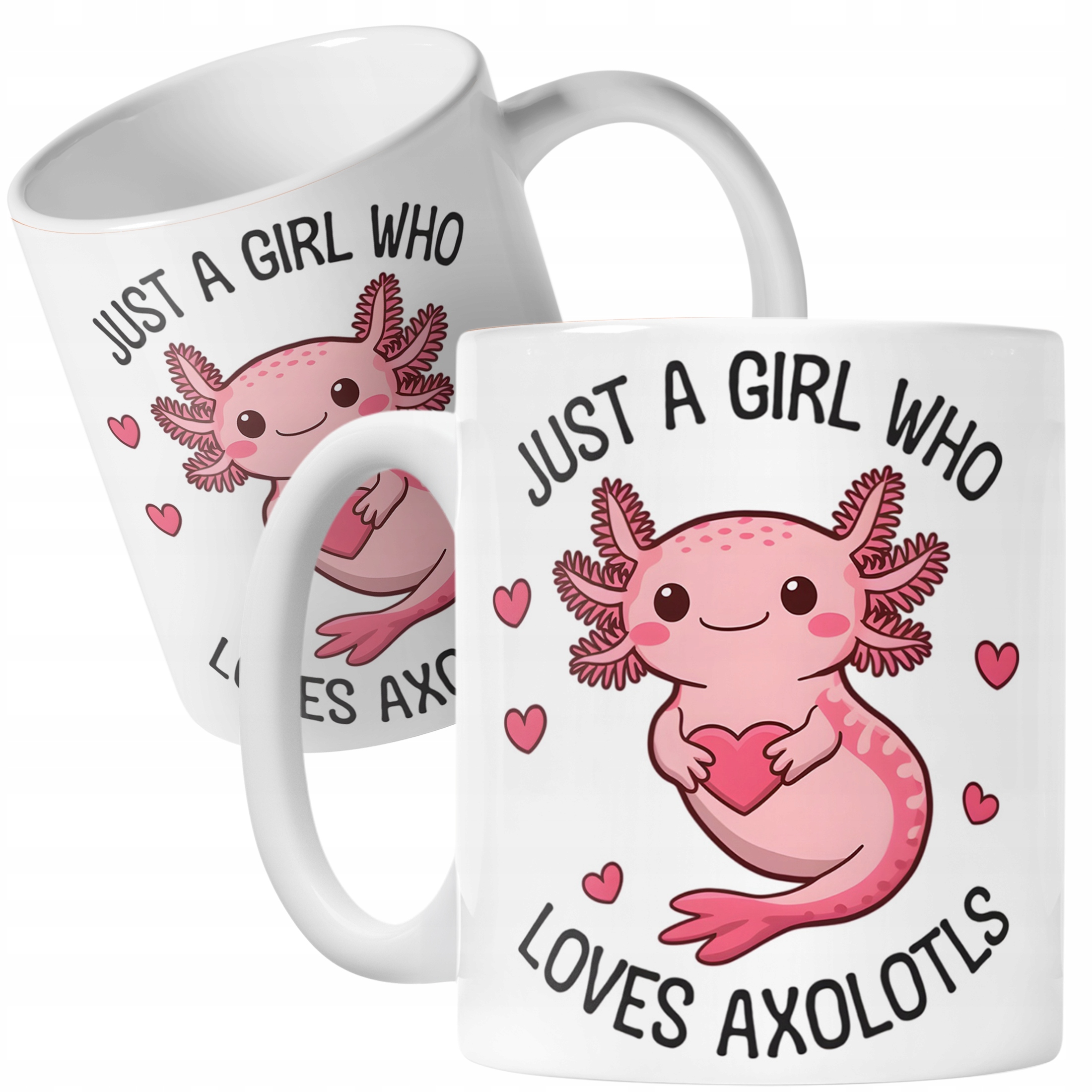 Kubek dla małego fana gier Aksolotl Axolotl Pixel Gra Różowy Zwierzak HIT