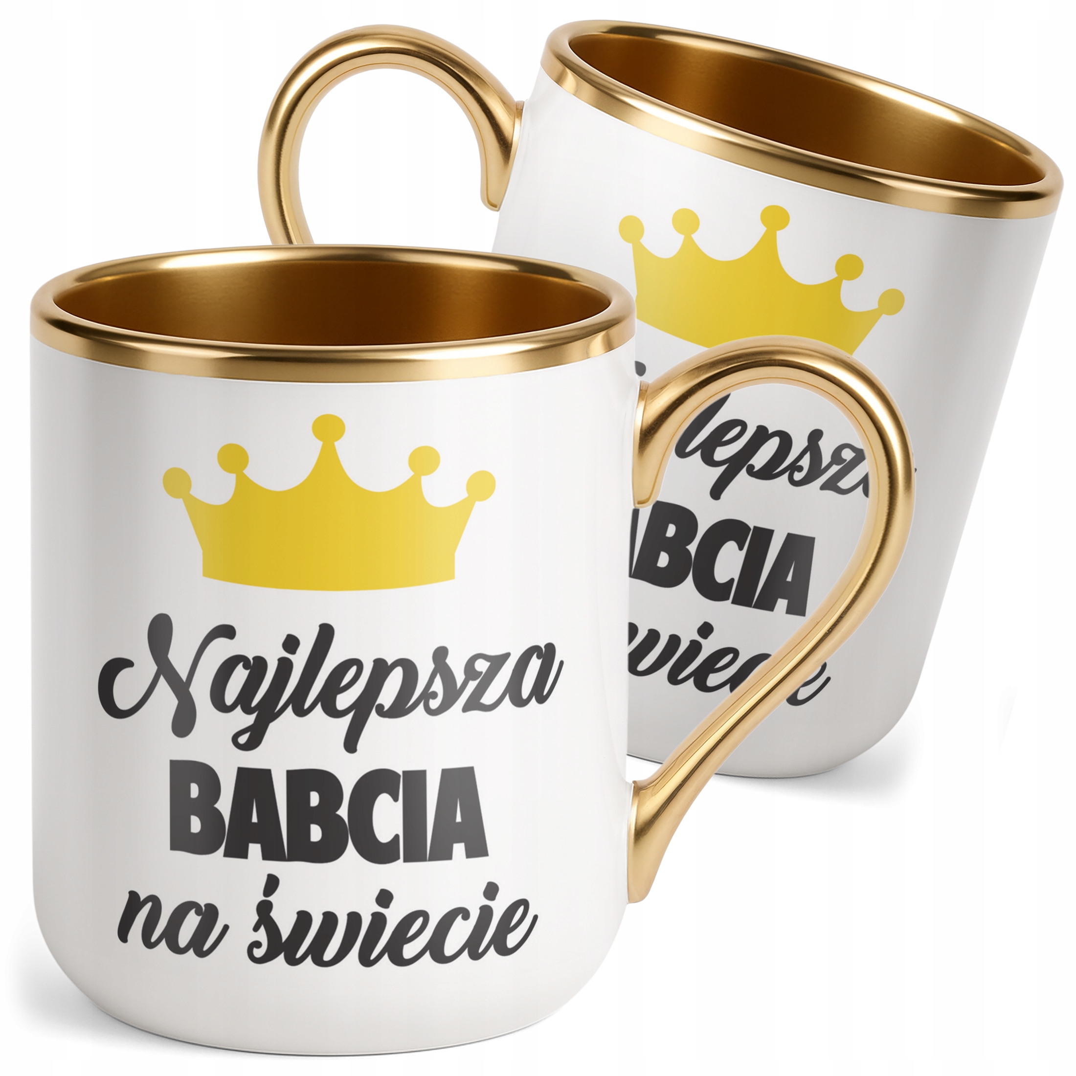 Kubek Premium Złoty Dzień Babci Dla Babci Prezent Upominek