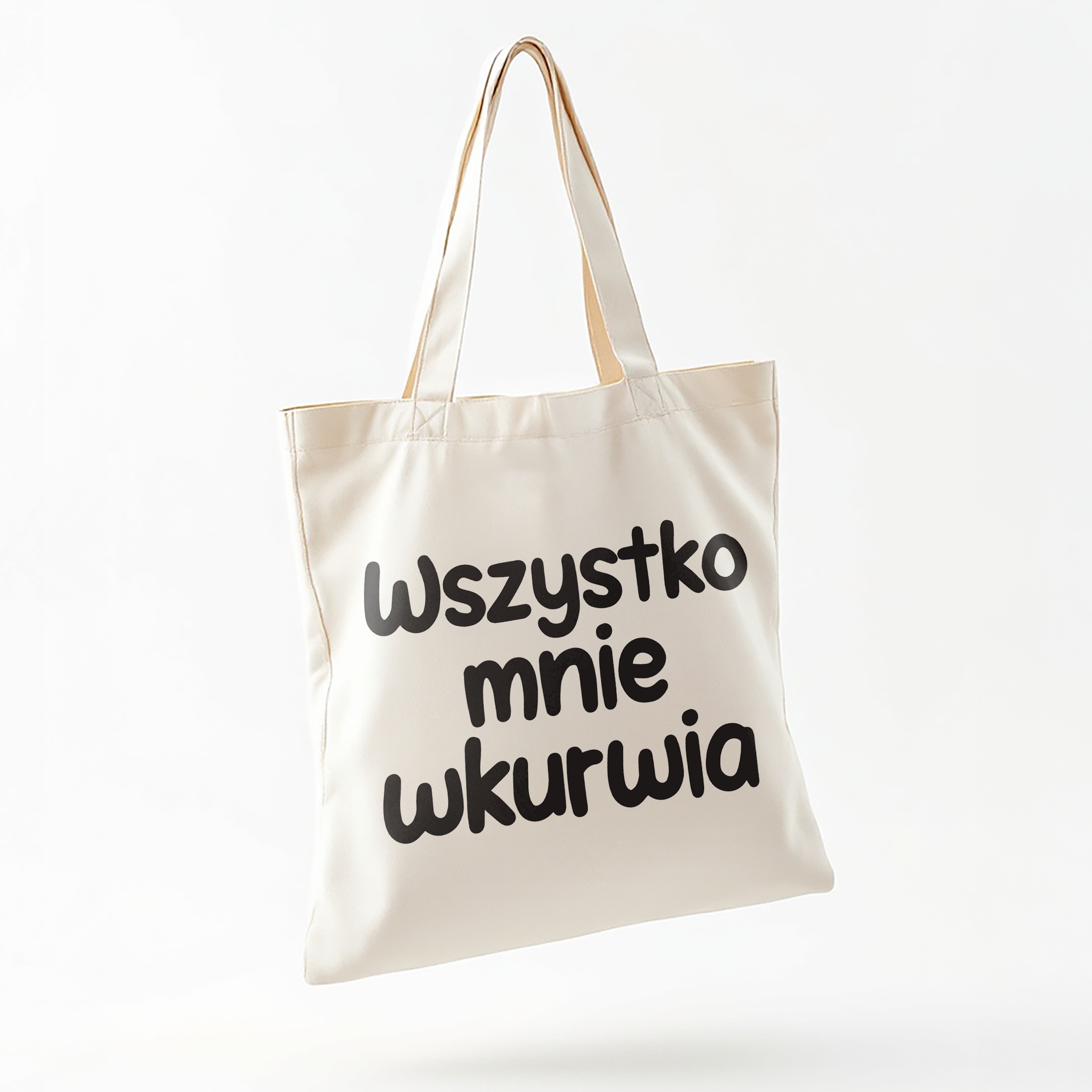 Torba bawełniana na zakupy Wszystko Mnie Wku**ia Zabawny Prezent