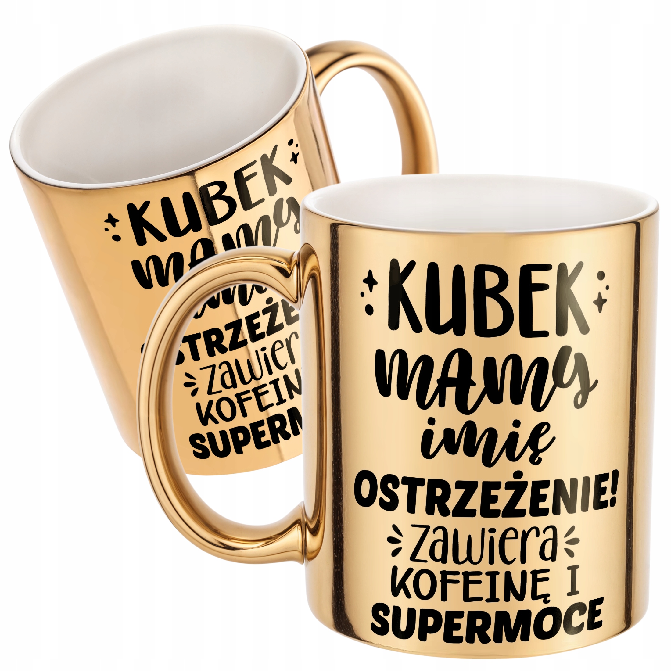 Złoty Kubek ceramiczny Personalizowany Dzień Matki Dla Mamy Prezent