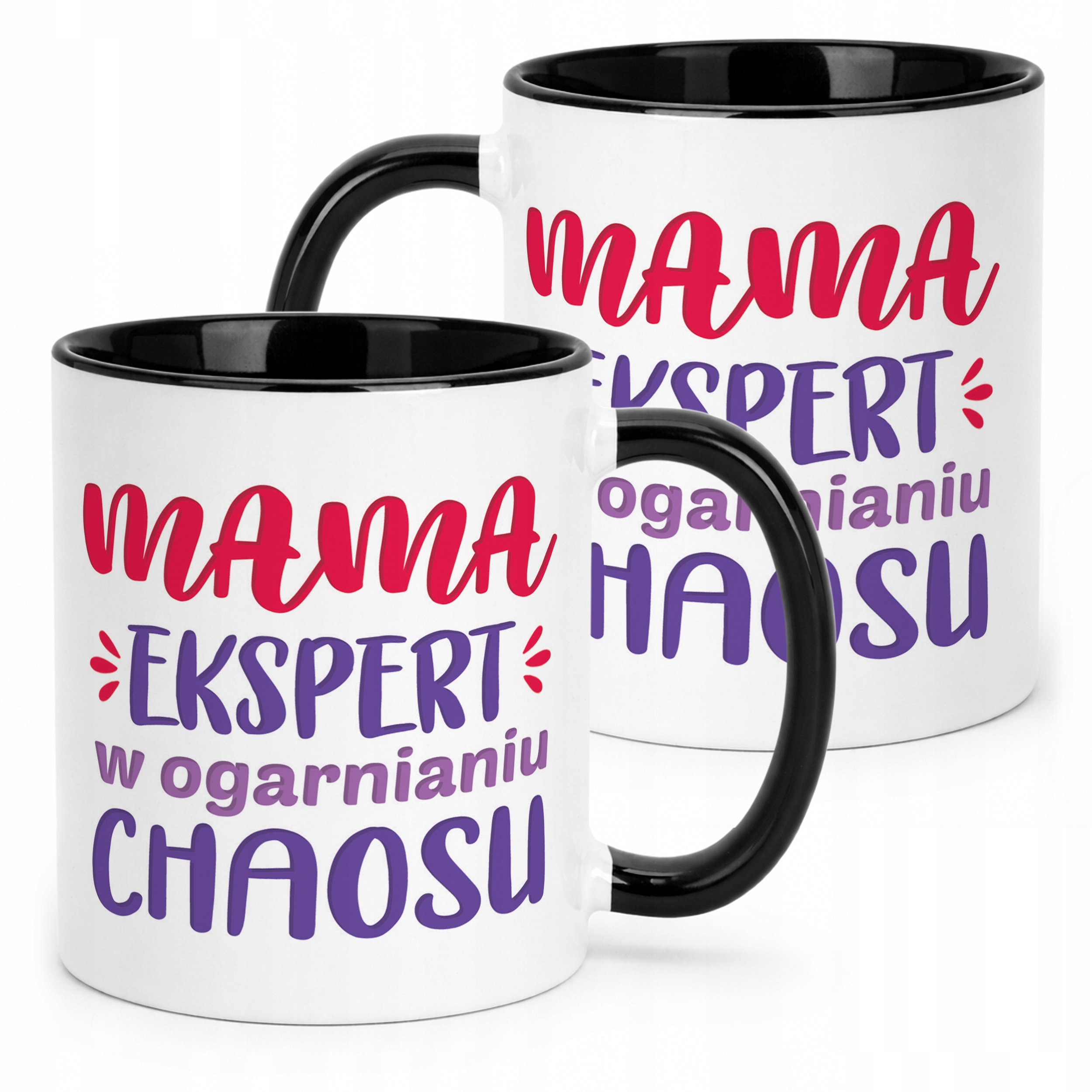 Kubek Czarny Dzień Matki Dla Mamy Prezent Ekspert W Ogarnianiu Chaosu