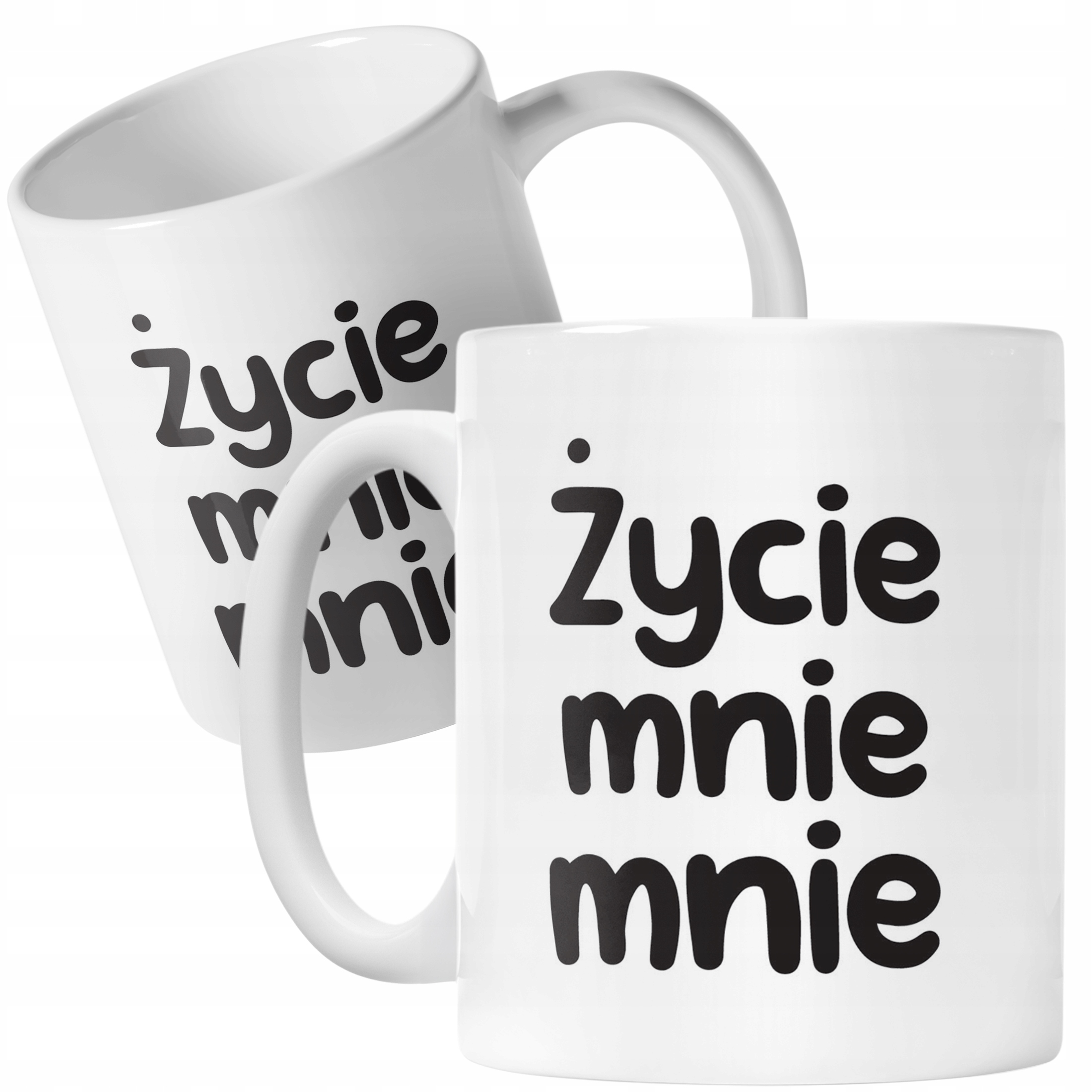 Kubek ceramiczny Życie Mnie Mnie Śmieszny Zabawny Prezent