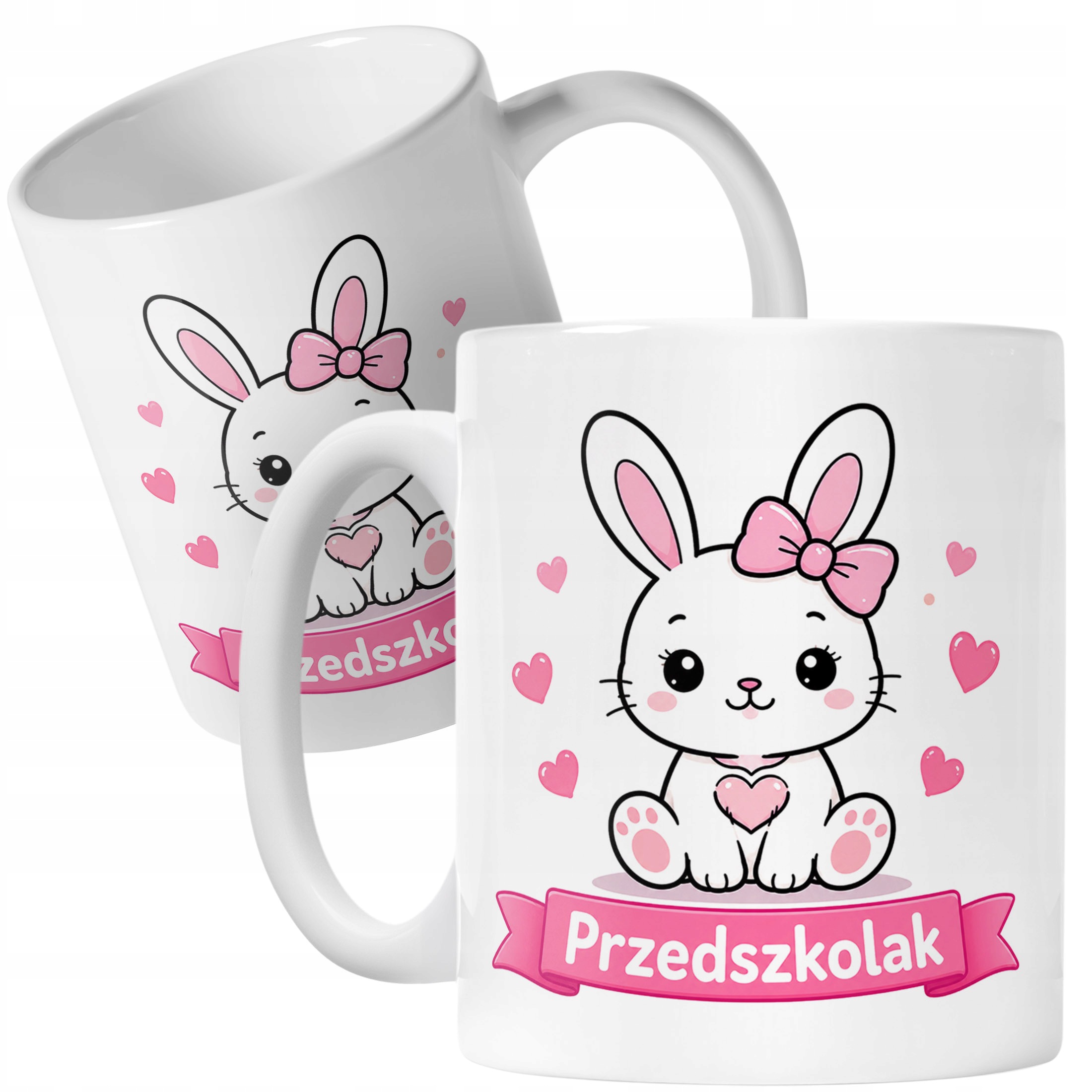 Biały Kubek z nadrukiem Przedszkolak Szkoła Dla Dzieci Prezent