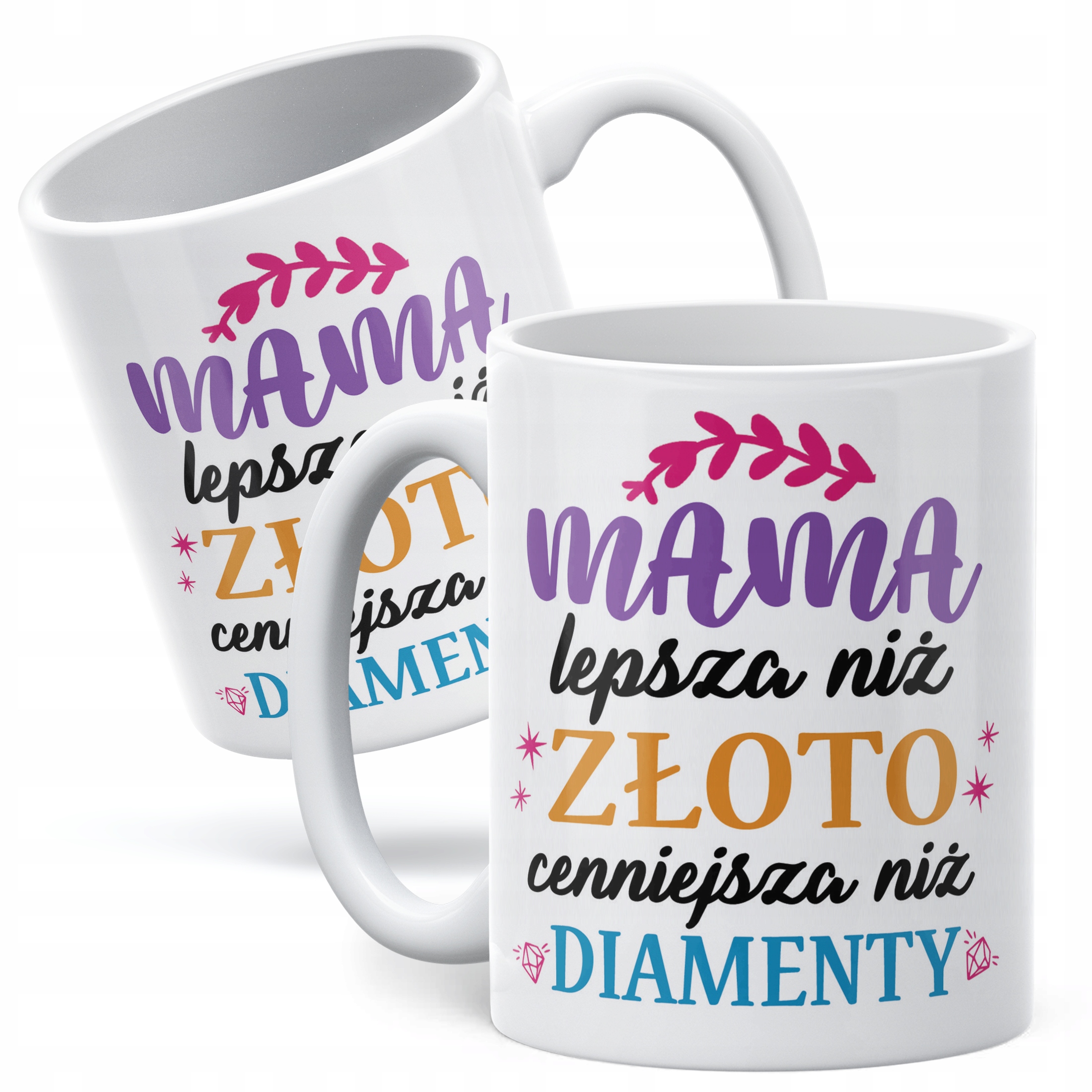 Kubek ceramiczny Dzień Matki Dla Mamy Prezent Lepsza Niż Złoto