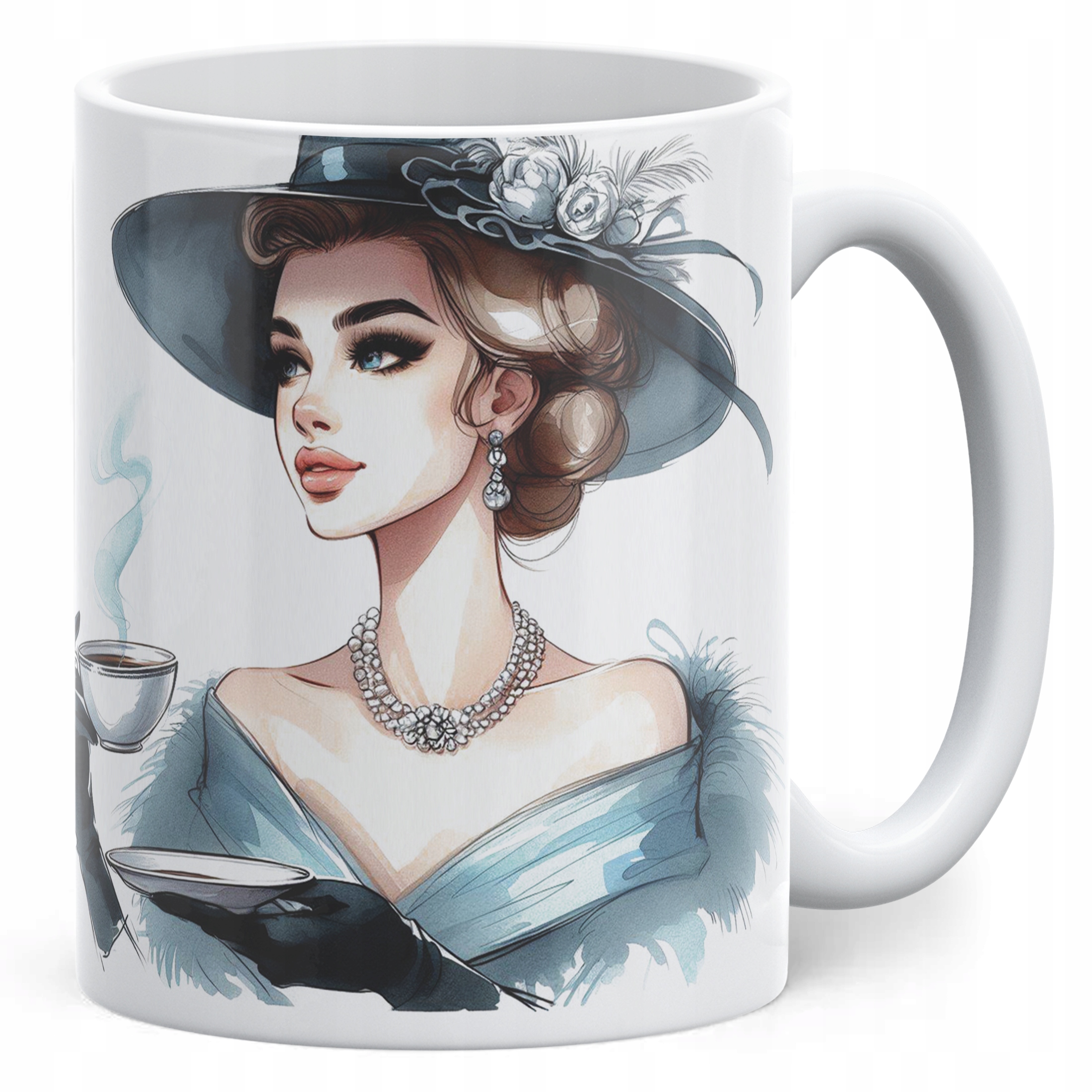Kubek ceramiczny Dzień Kobiet Piękno Klasa Elegancja Prezent Dla Kobiety
