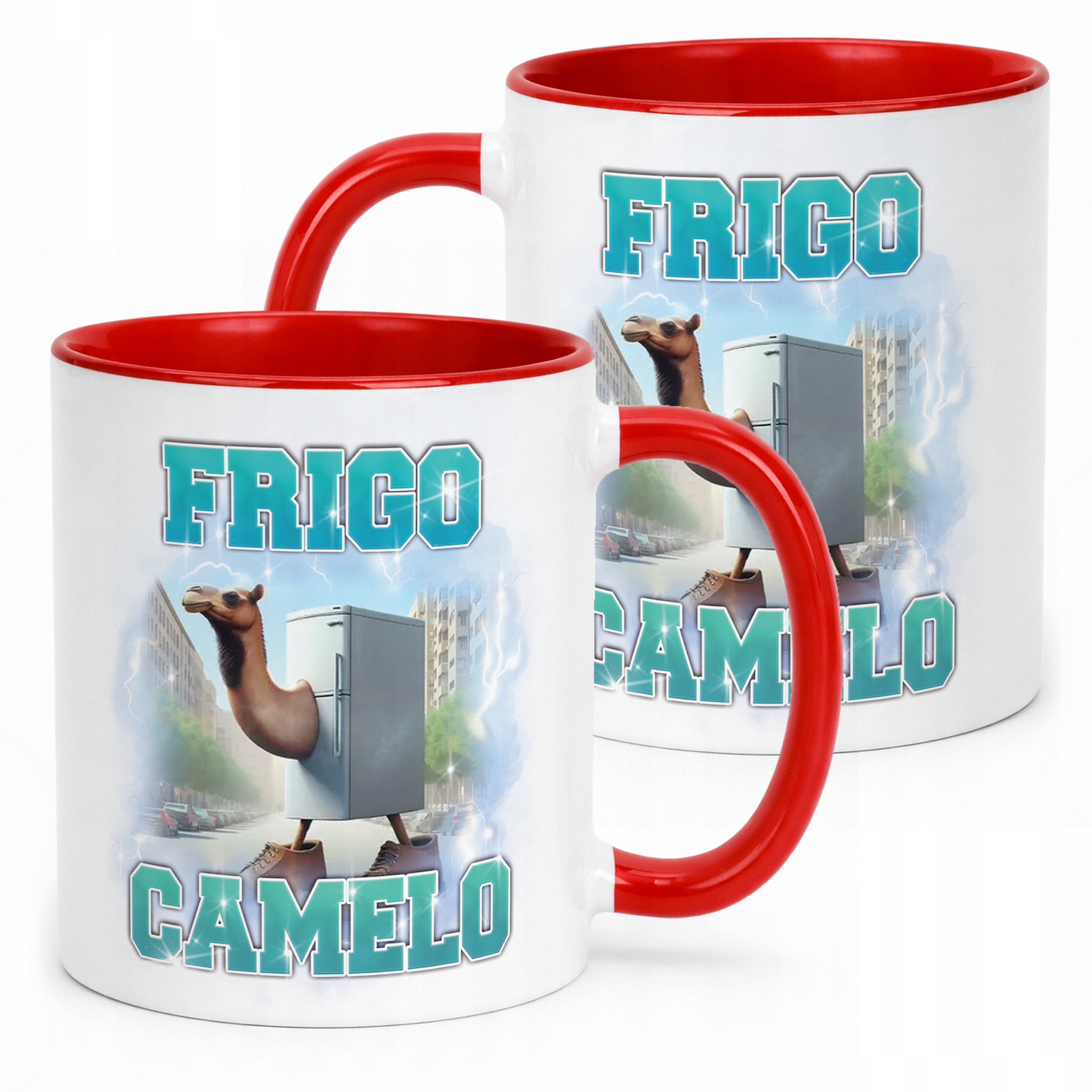 Kubek ceramiczny BRAINROT Frigo Camelo Memy Zabawny TikTok Viral